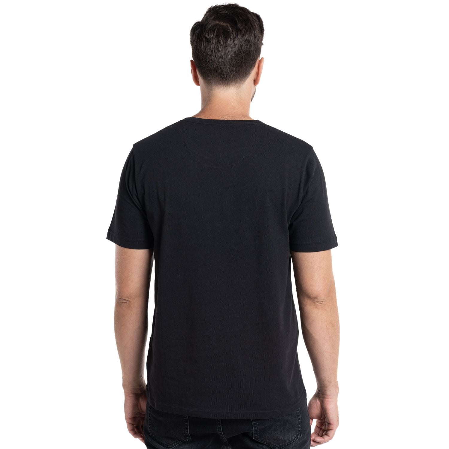 POLERA HOMBRE MANGA CORTA ROUND NECK VALENCIA | NEGRO - 2