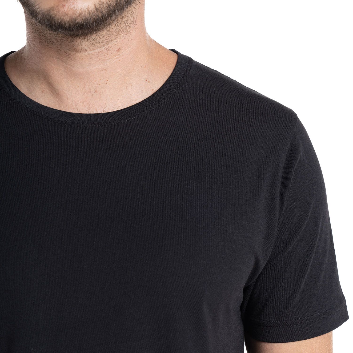 POLERA HOMBRE MANGA CORTA ROUND NECK VALENCIA | NEGRO - 3