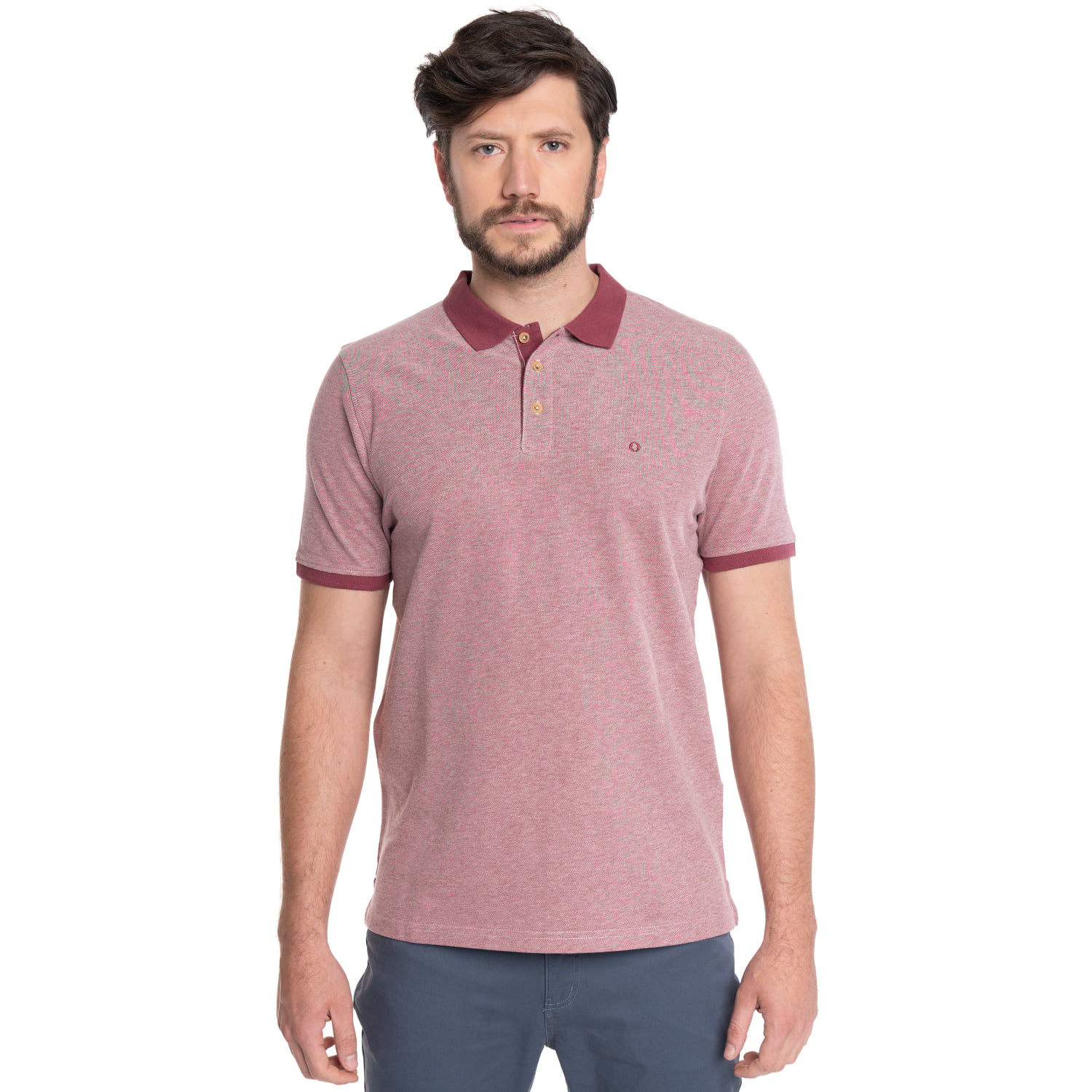 POLERA HOMBRE MANGA CORTA PIQUE GE NOVA | UVA - 1