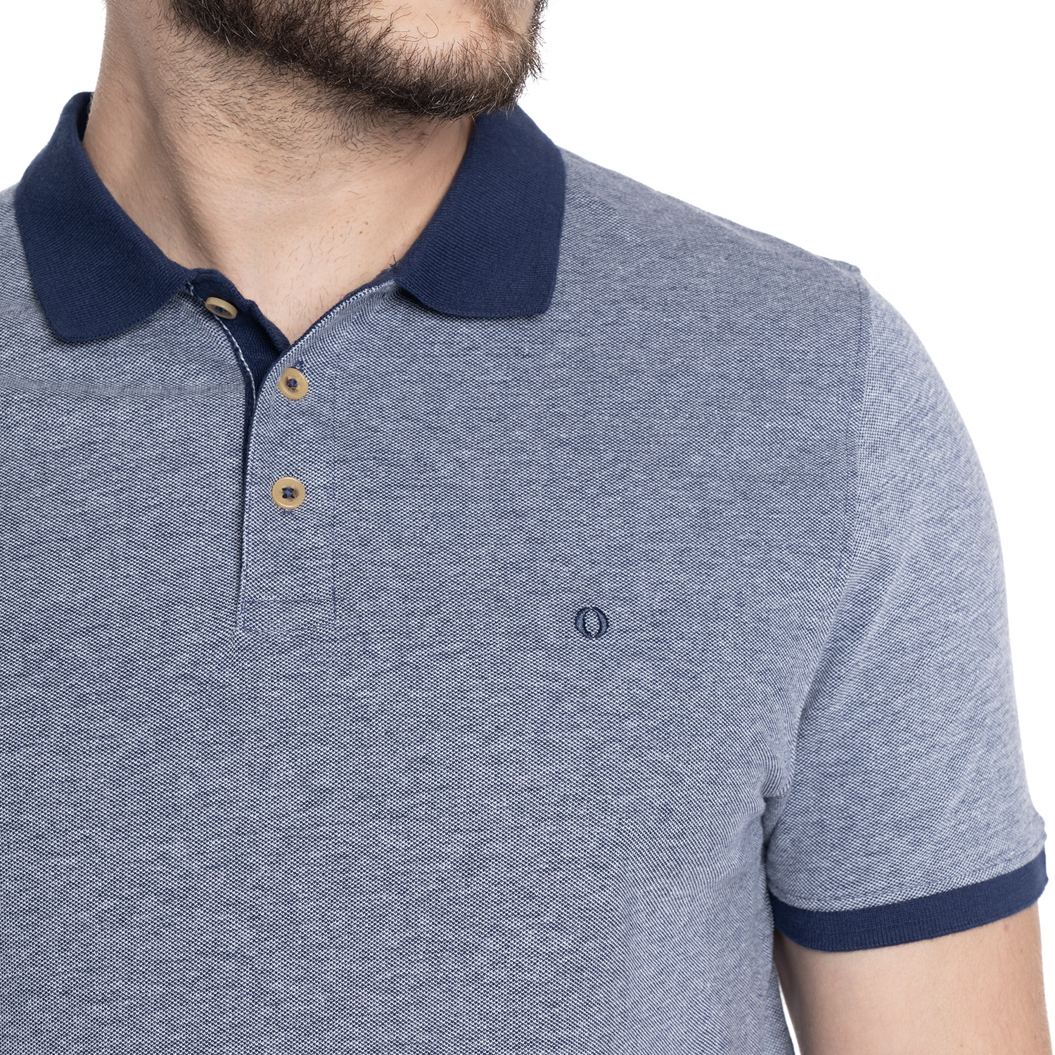 POLERA HOMBRE MANGA CORTA PIQUE GE NOVA | AZUL - 2