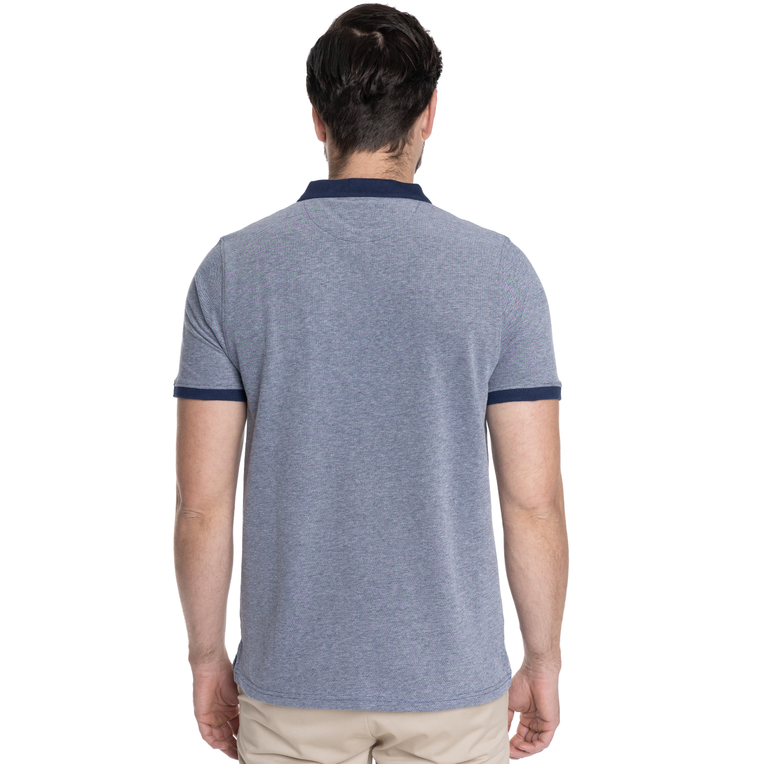 POLERA HOMBRE MANGA CORTA PIQUE GE NOVA | AZUL - 3
