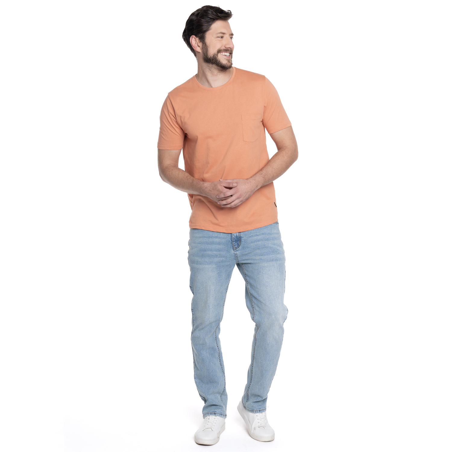 POLERA HOMBRE MANGA CORTA JERSEY SAN LORENZO | NARANJA OSCURO - 4