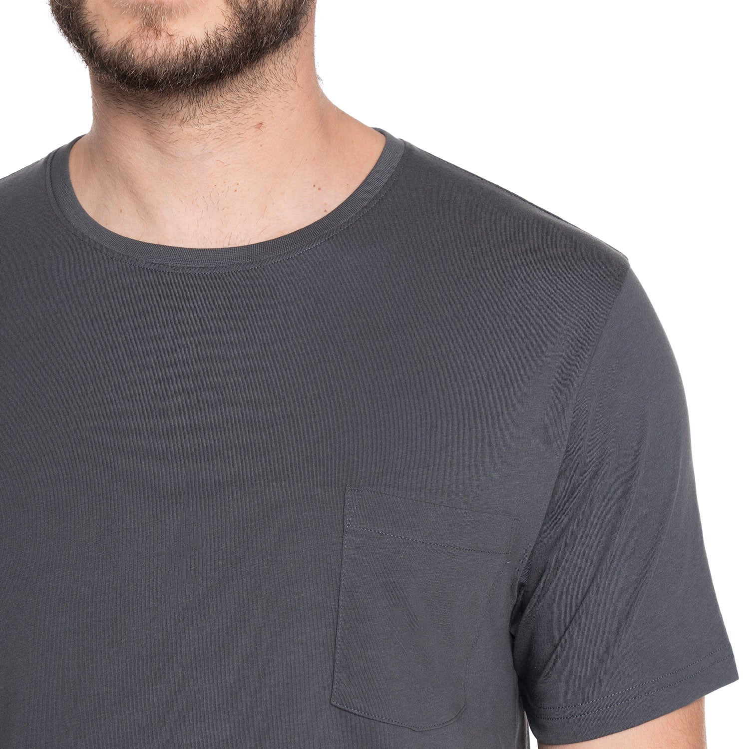 POLERA HOMBRE MANGA CORTA JERSEY SAN LORENZO | GRIS OSCURO - 3