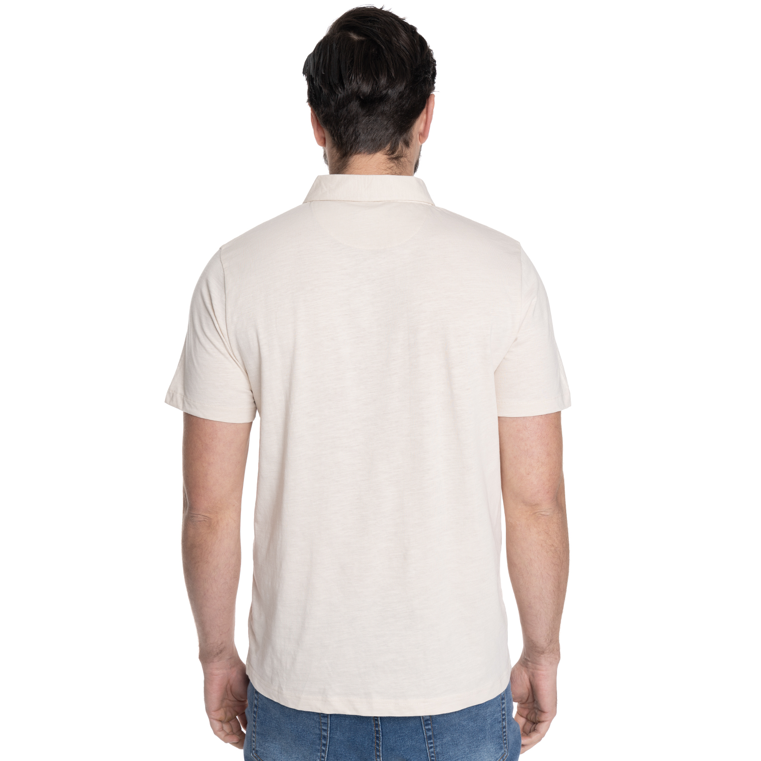 POLERA HOMBRE MANGA CORTA JERSEY PONTEVEDRA | CREMA - 2