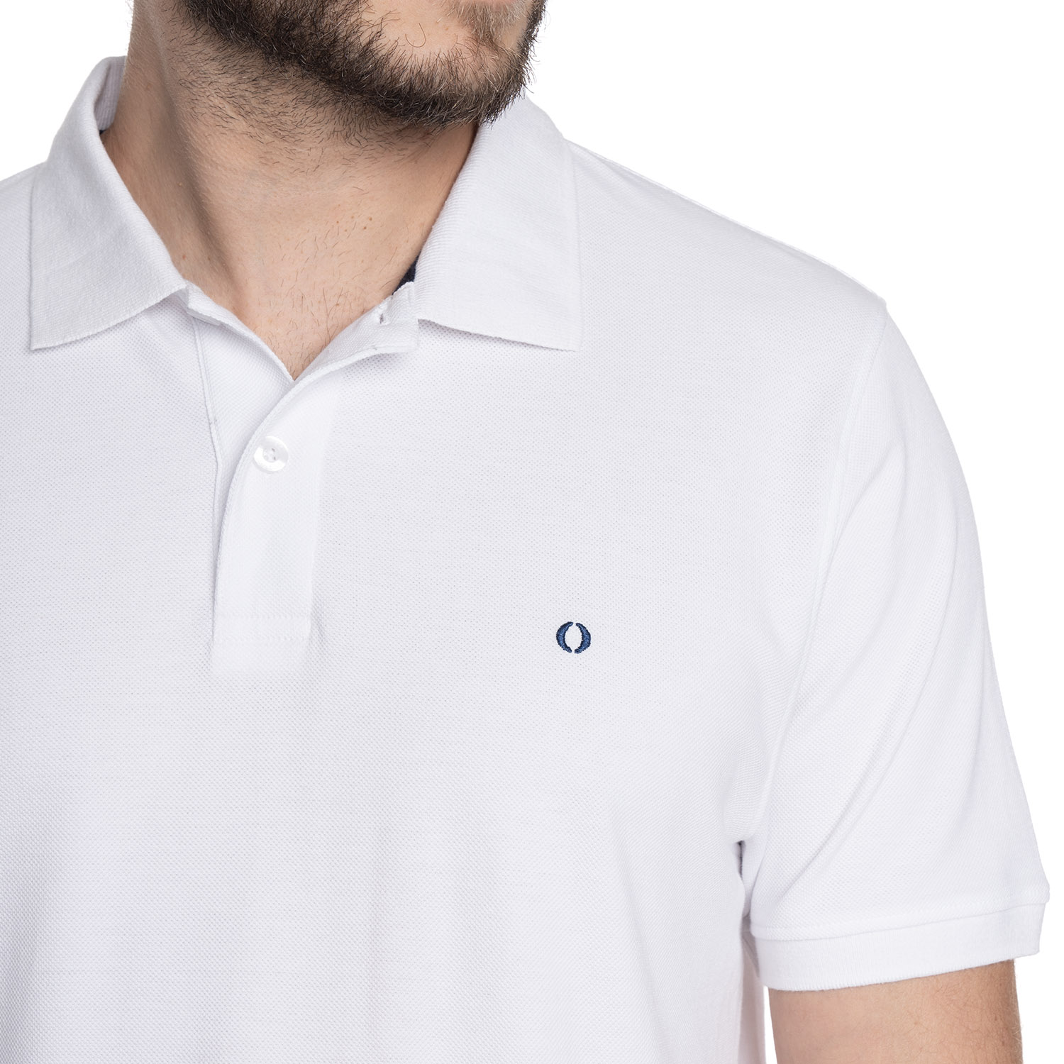 POLERA HOMBRE MANGA CORTA PIQUE CAPRI | BLANCO - 3