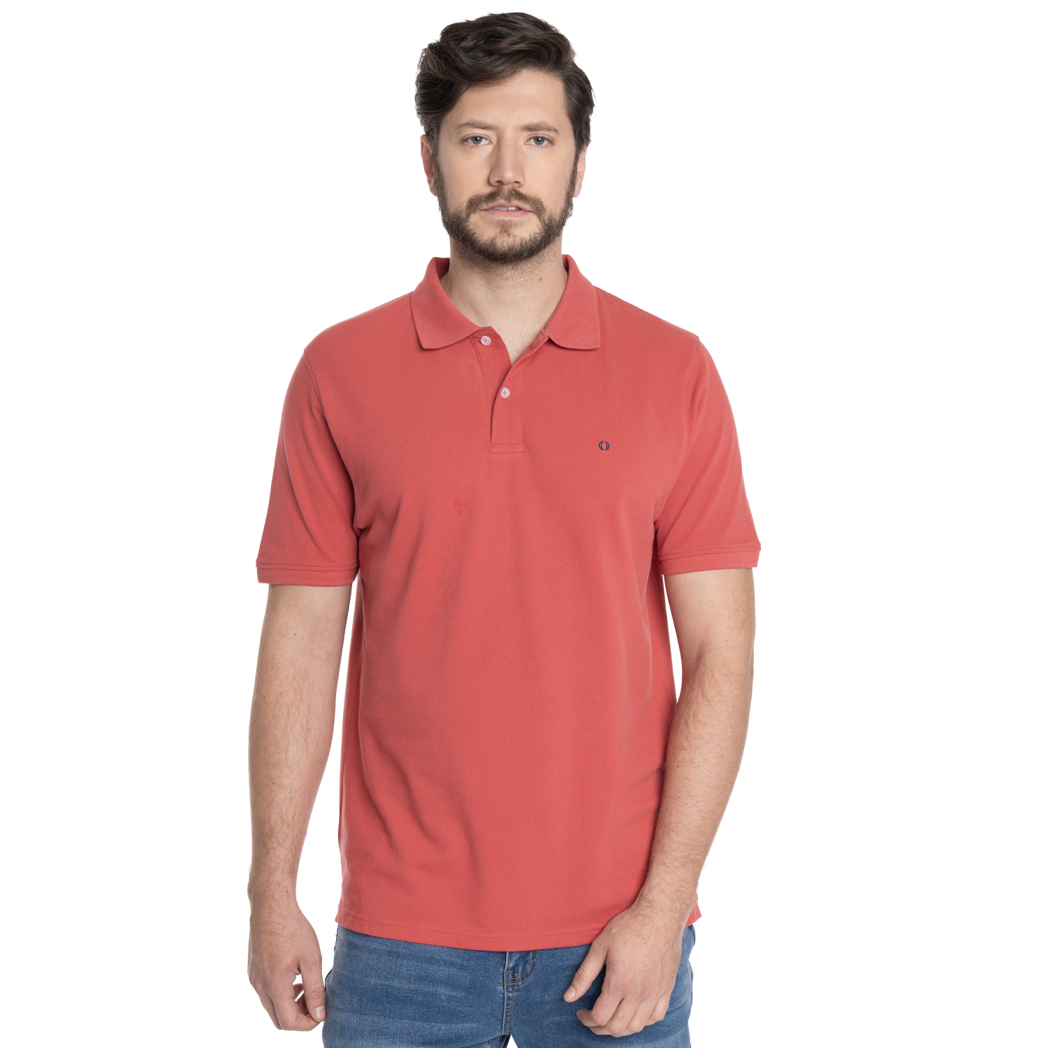 POLERA HOMBRE MANGA CORTA PIQUE CAPRI | FUCSIA - 1