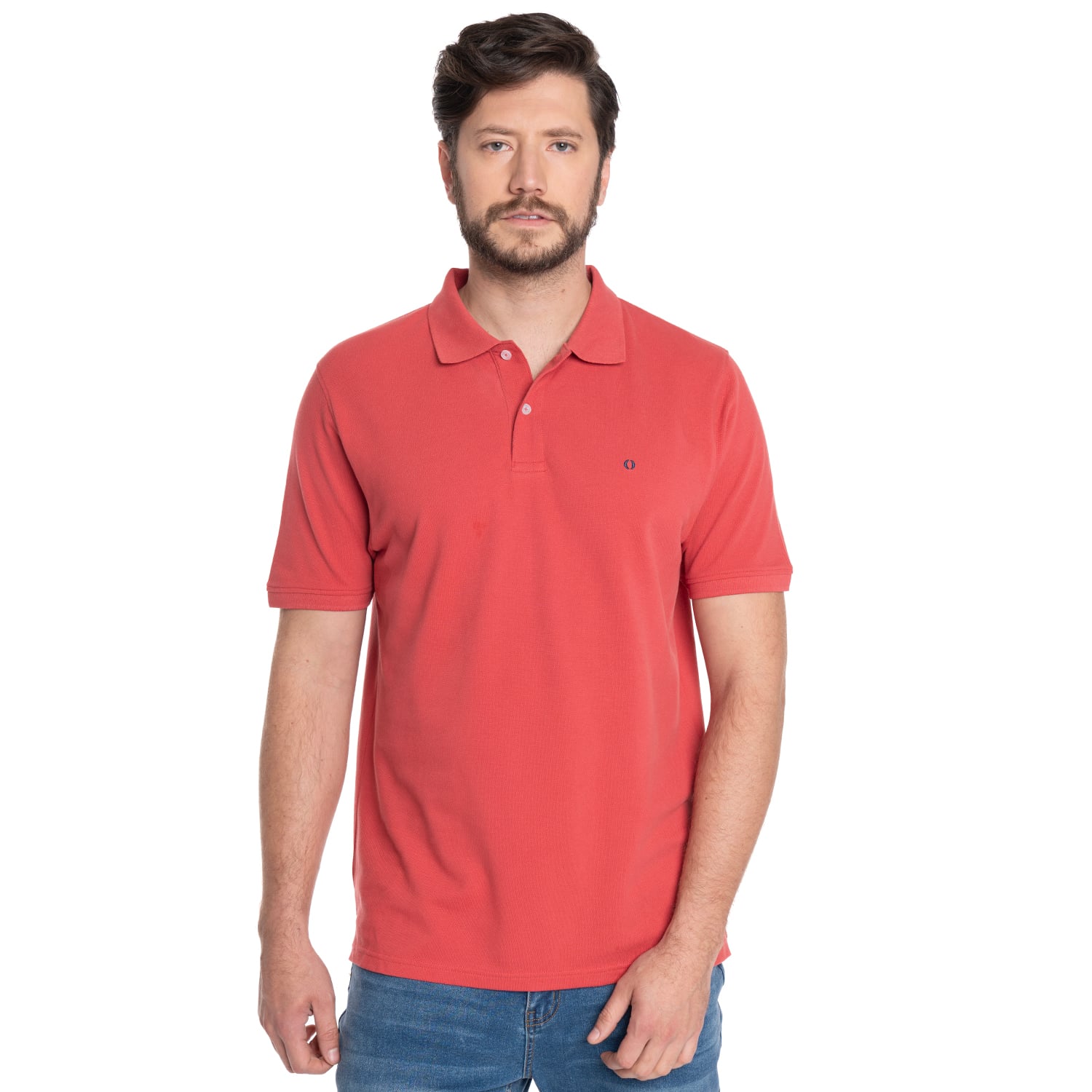 POLERA HOMBRE MANGA CORTA PIQUE CAPRI | FUCSIA - 1