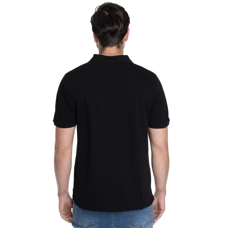 POLERA HOMBRE MANGA CORTA PIQUE CAPRI | NEGRO - 2