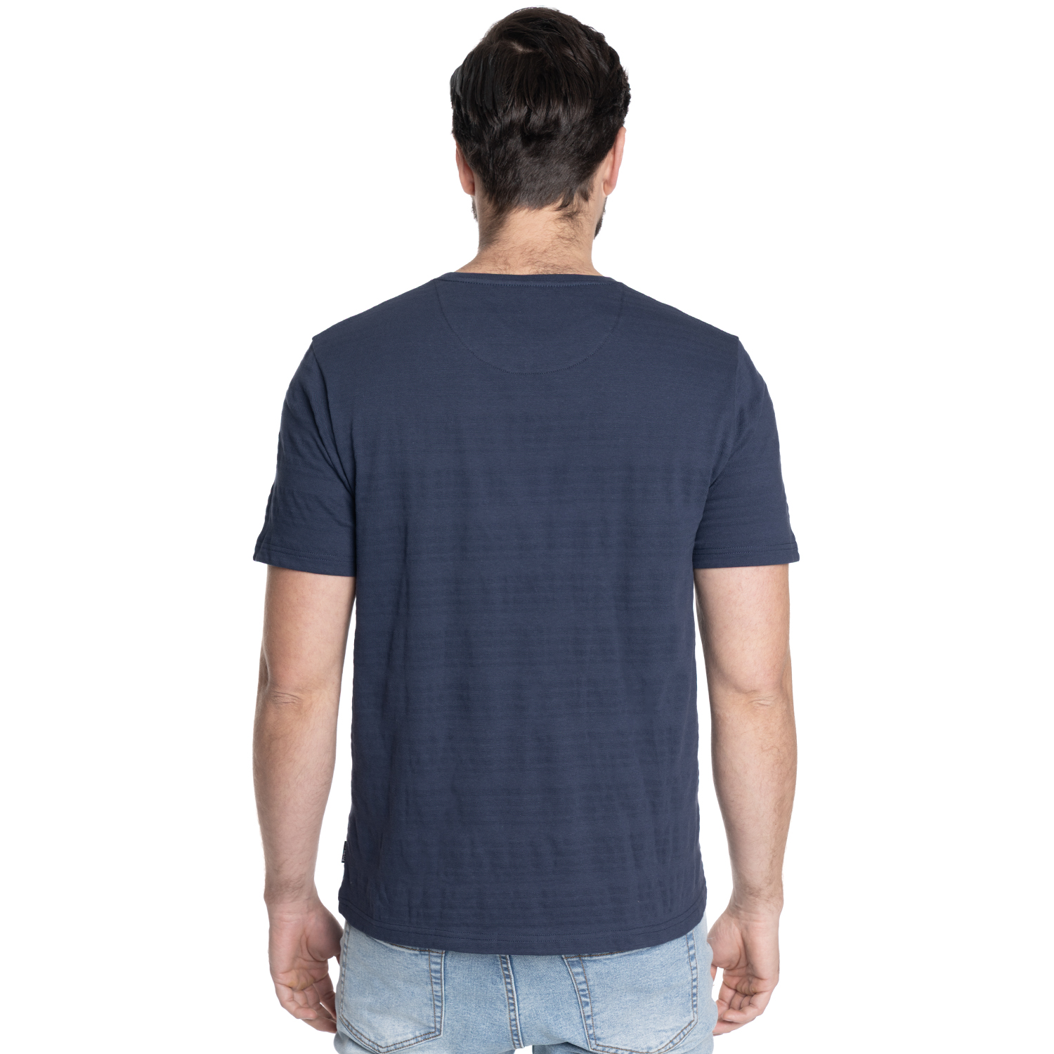 POLERA HOMBRE MANGA CORTA TEXTURADO LAREDO | AZUL MARINO - 2