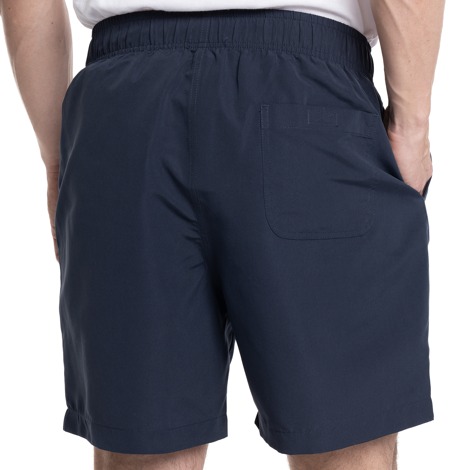 TRAJE DE BAÑO HOMBRE LISO PRETINA ELASTICADA CORDONES | AZUL MARINO - 2