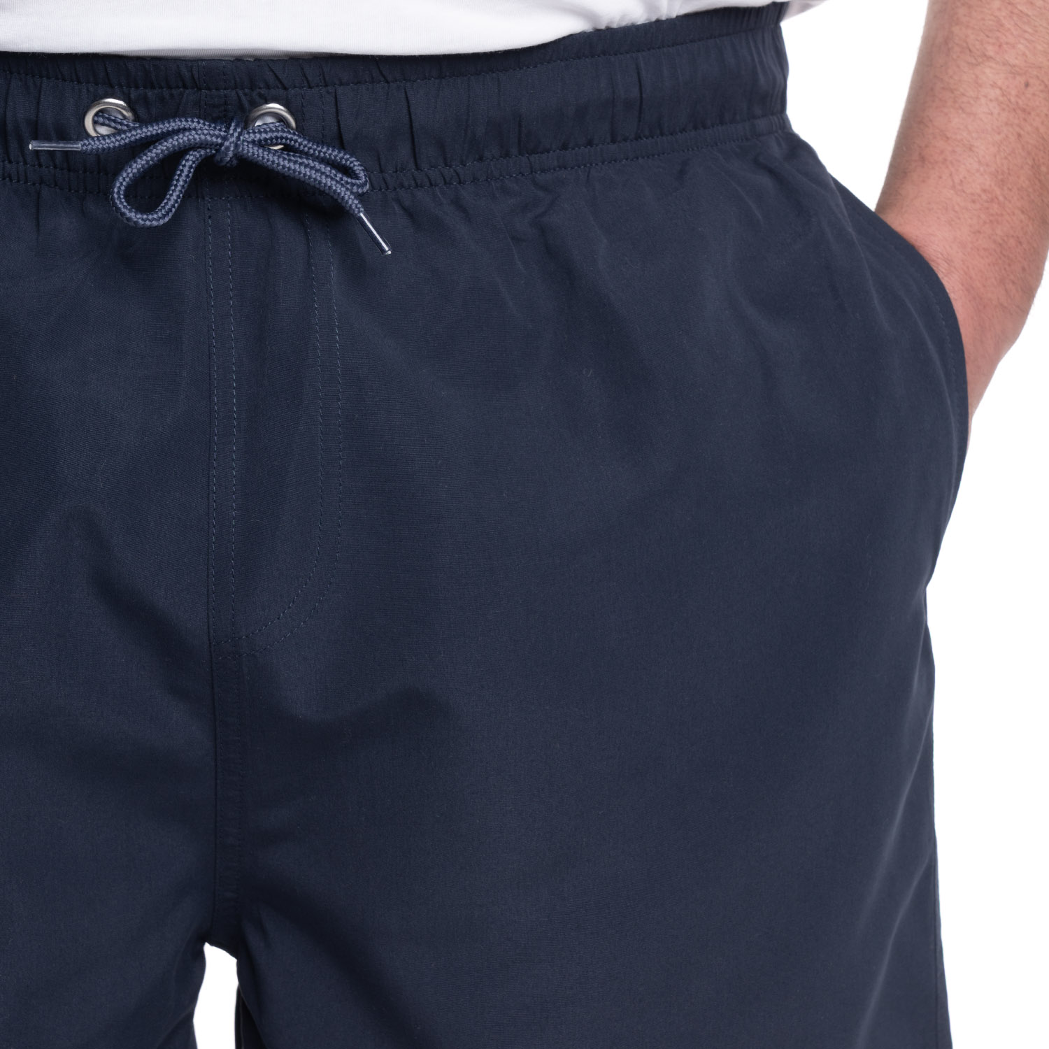 TRAJE DE BAÑO HOMBRE LISO PRETINA ELASTICADA CORDONES | AZUL MARINO - 3
