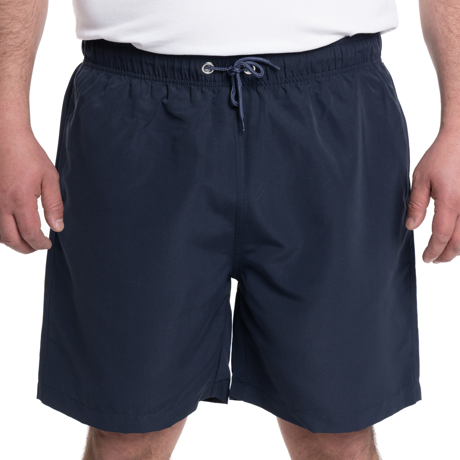 TRAJE DE BAÑO HOMBRE LISO PRETINA ELASTICADA CORDONES | AZUL MARINO - 5