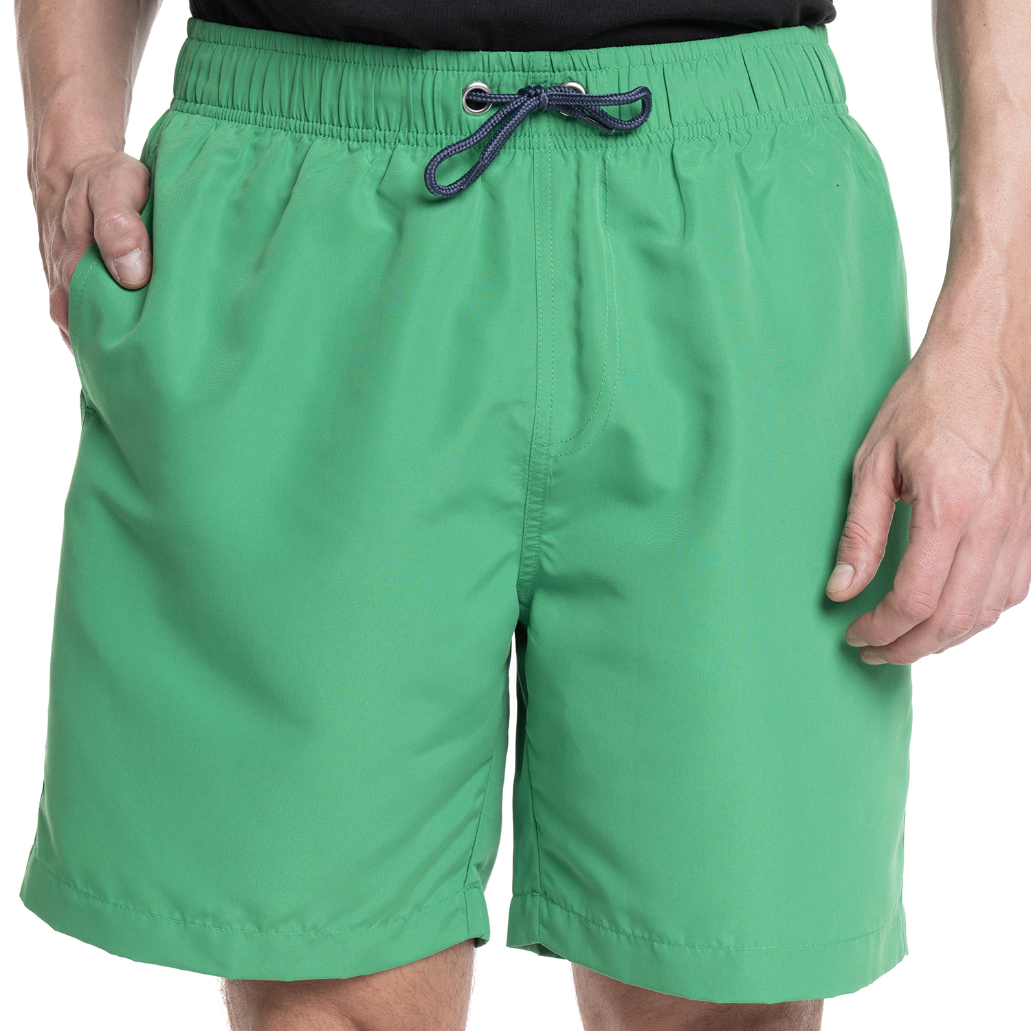 TRAJE DE BAÑO HOMBRE LISO PRETINA ELASTICADA CORDONES | VERDE MANZANA - 1