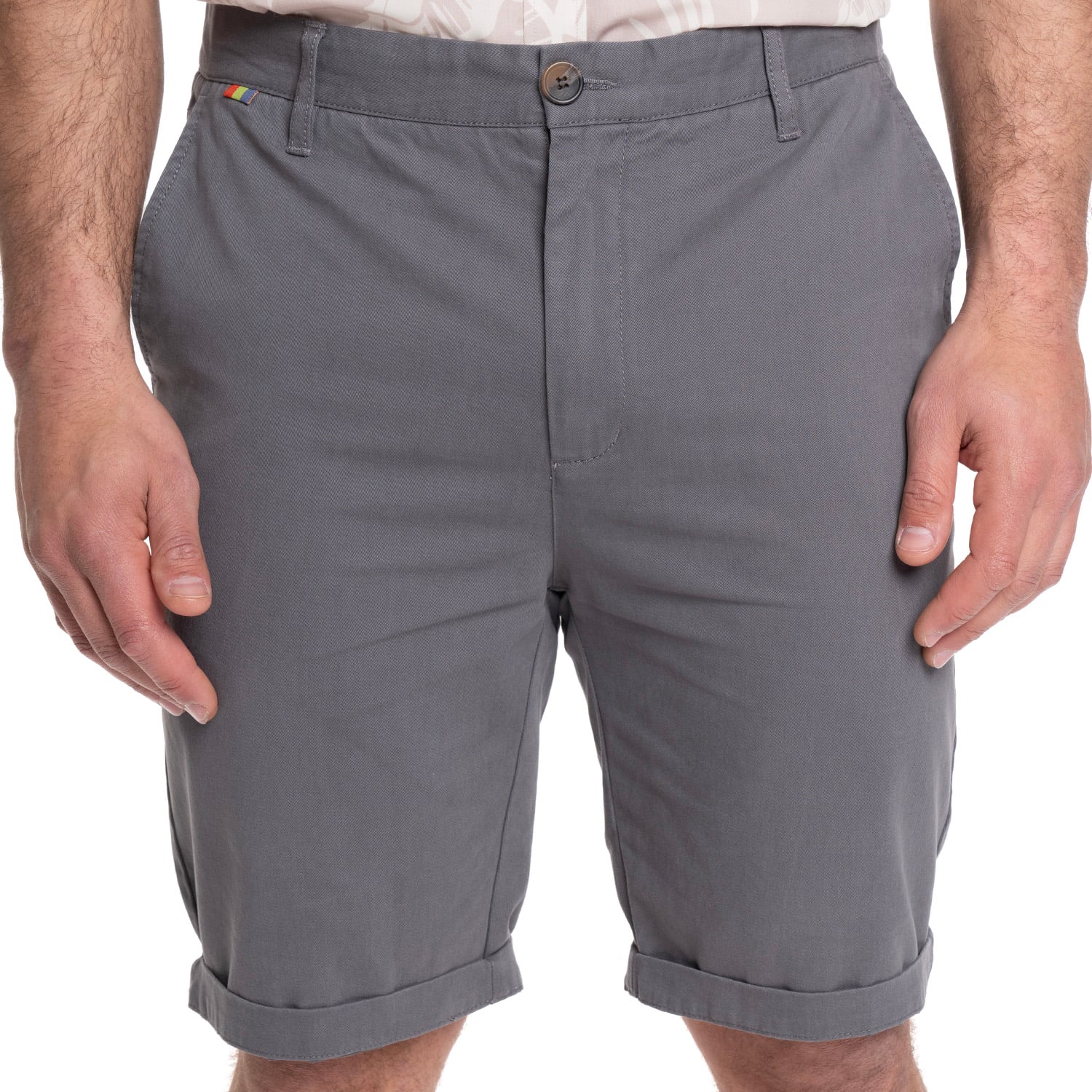 BERMUDA HOMBRE FRENTE PLANO | GRIS OSCURO - 1