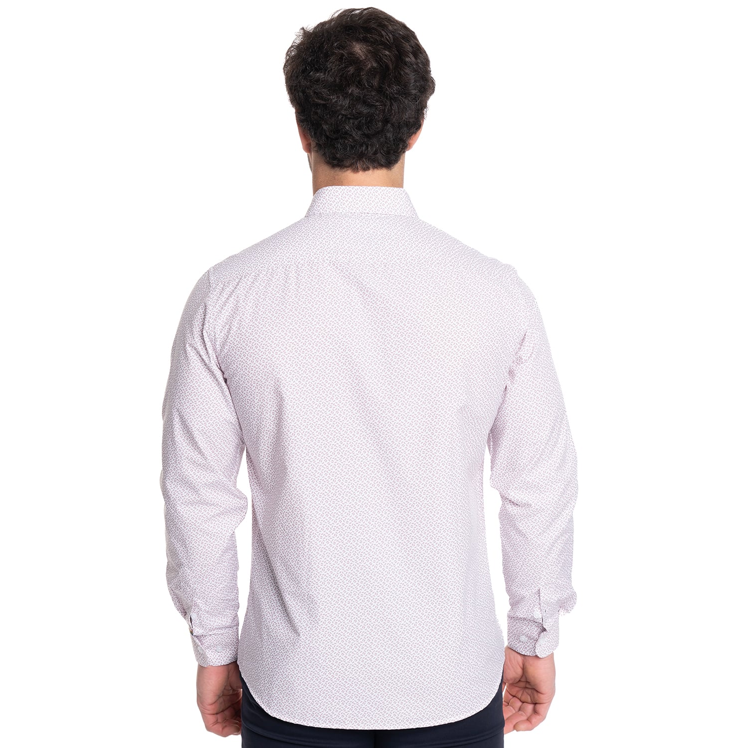 CAMISA HOMBRE MANGA LARGA TREVIRA ESTAMPADA | PALO ROSA - 2