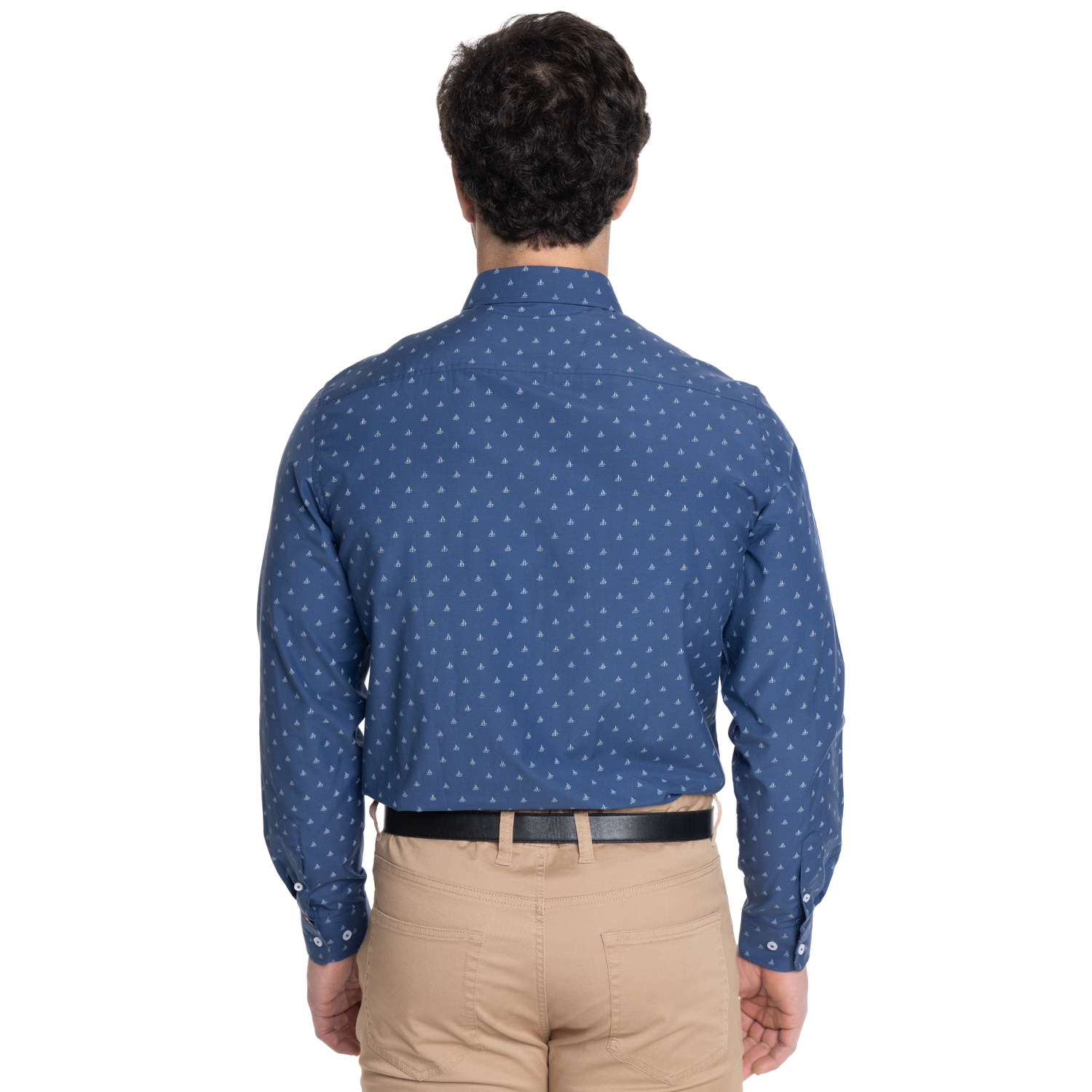 CAMISA HOMBRE MANGA LARGA TREVIRA ESTAMPADA | AZUL - 2
