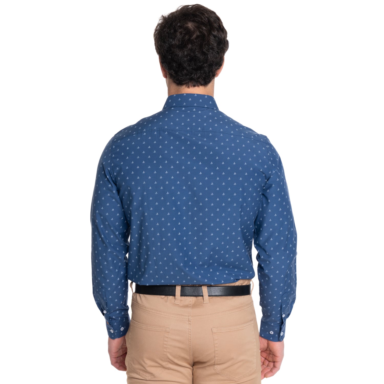 CAMISA HOMBRE MANGA LARGA TREVIRA ESTAMPADA | AZUL - 2