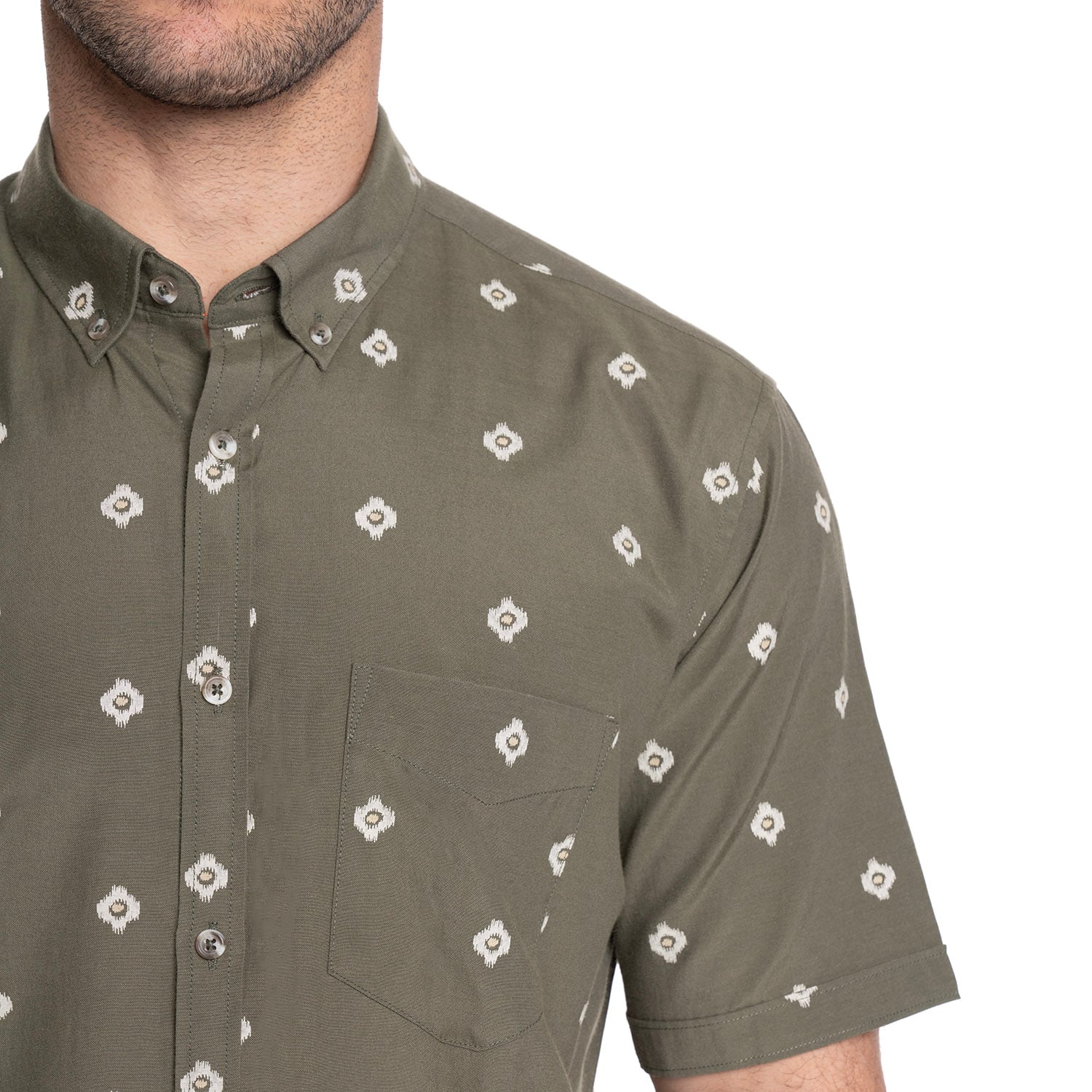 CAMISA HOMBRE MANGA CORTA OXFORD | VERDE - 3