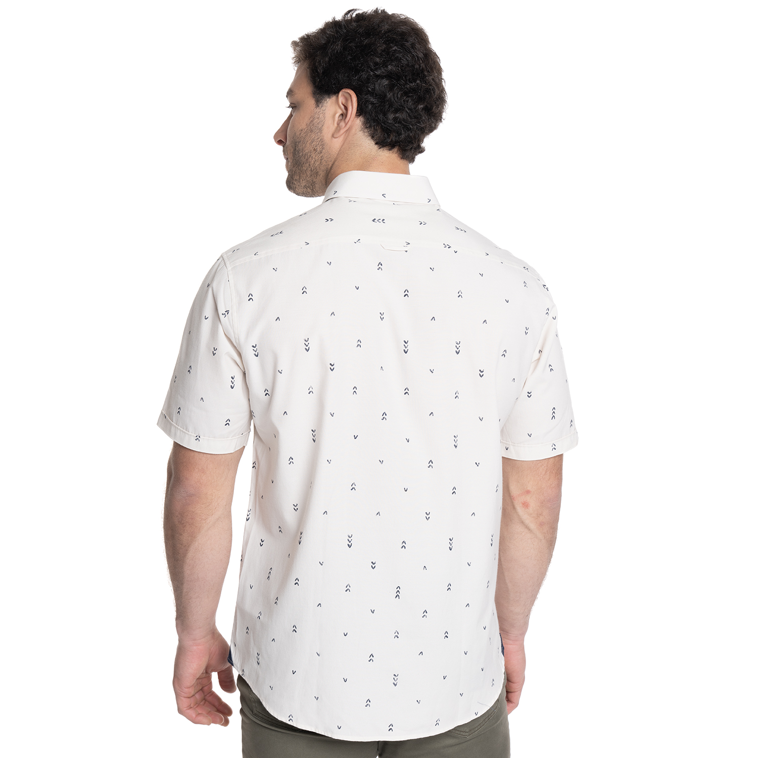 CAMISA HOMBRE MANGA CORTA OXFORD | CREMA - 2