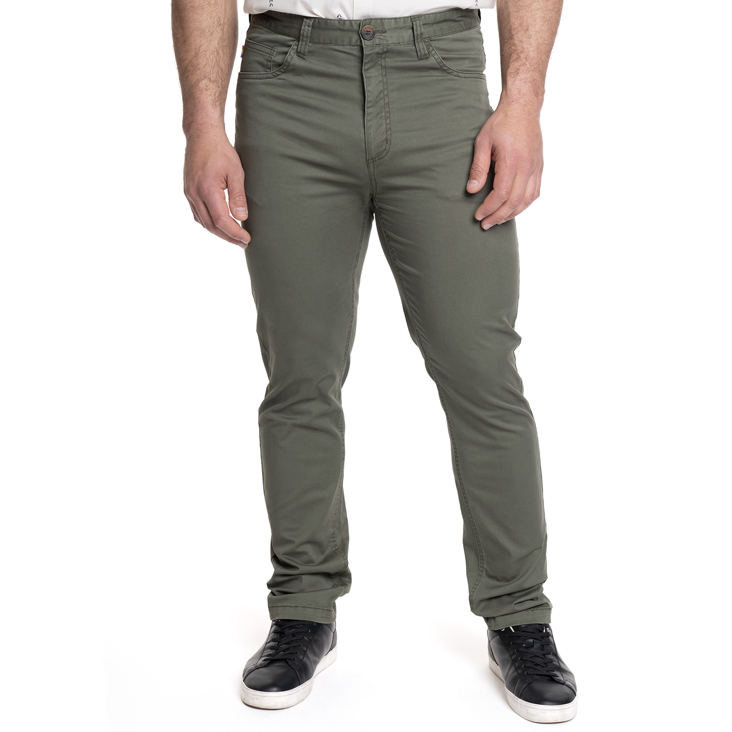 PANTALON HOMBRE 5 BOLSILLOS SPANDEX | VERDE - 1