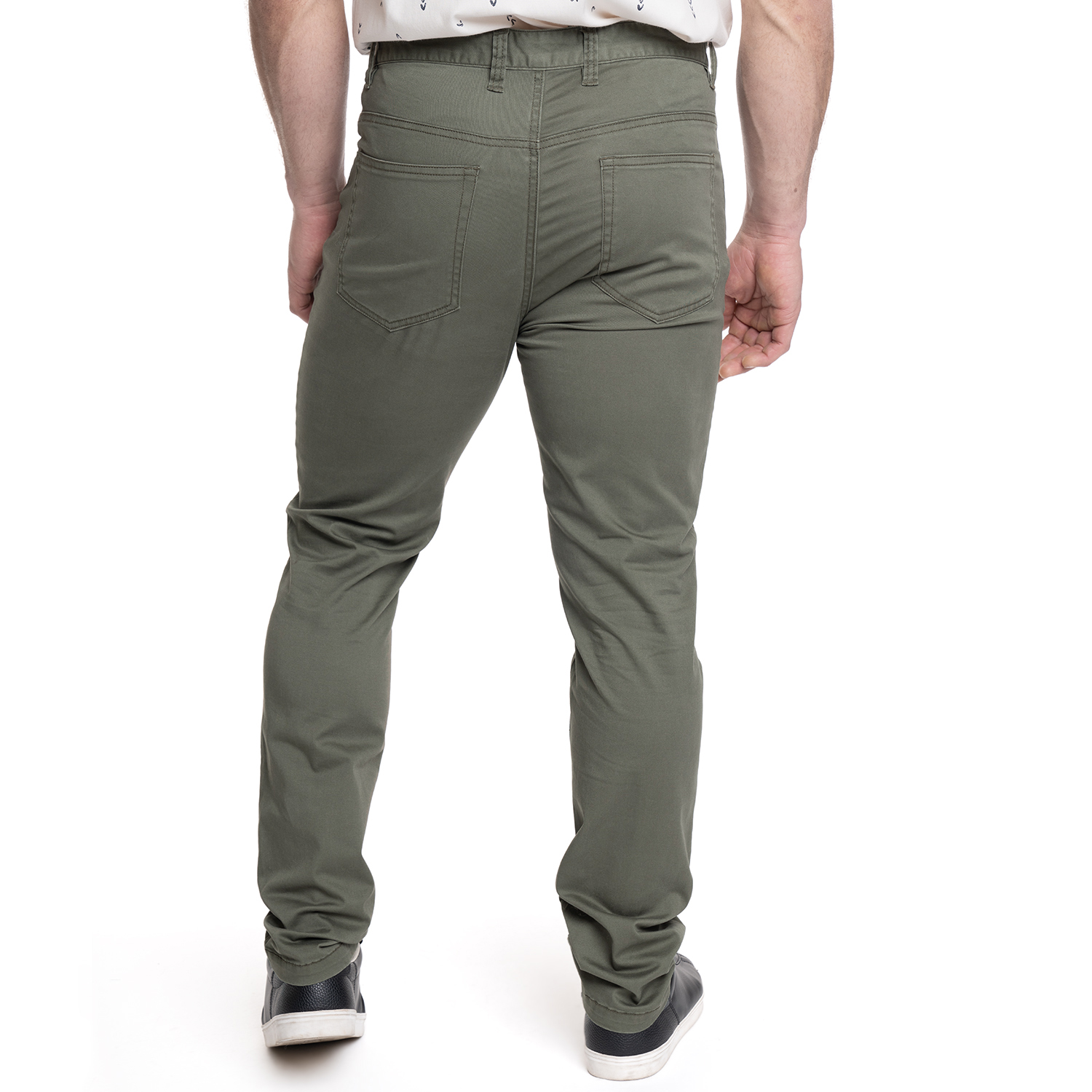 PANTALON HOMBRE 5 BOLSILLOS SPANDEX | VERDE - 2