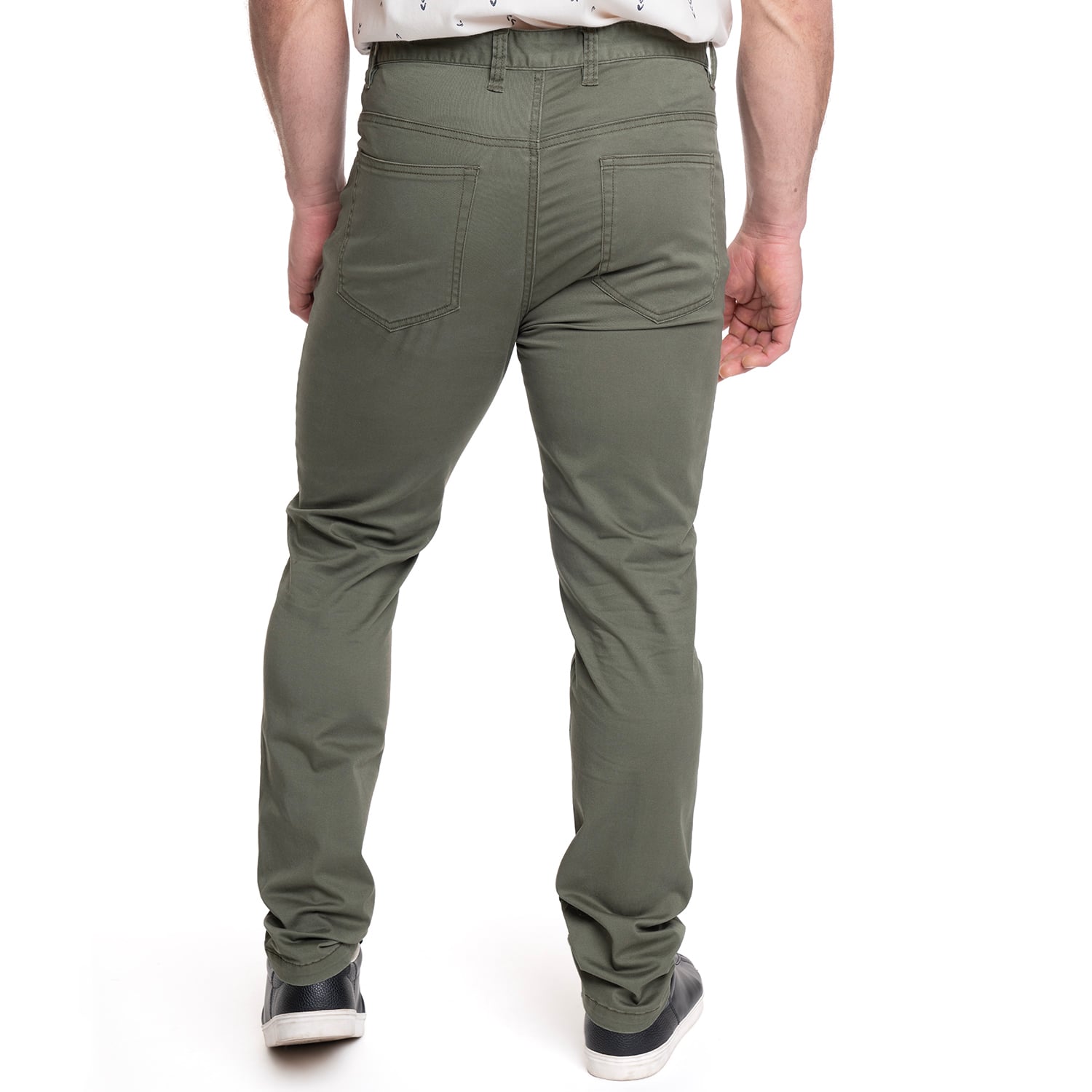 PANTALON HOMBRE 5 BOLSILLOS SPANDEX | VERDE - 2