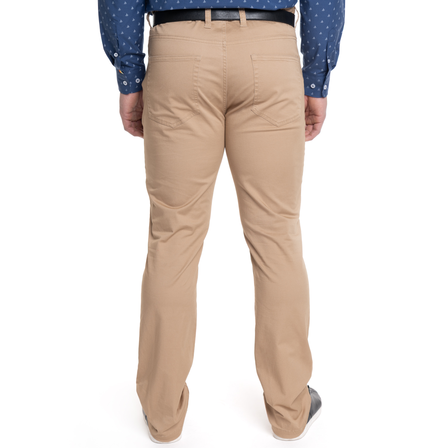 PANTALON HOMBRE 5 BOLSILLOS SPANDEX | CAFE - 2