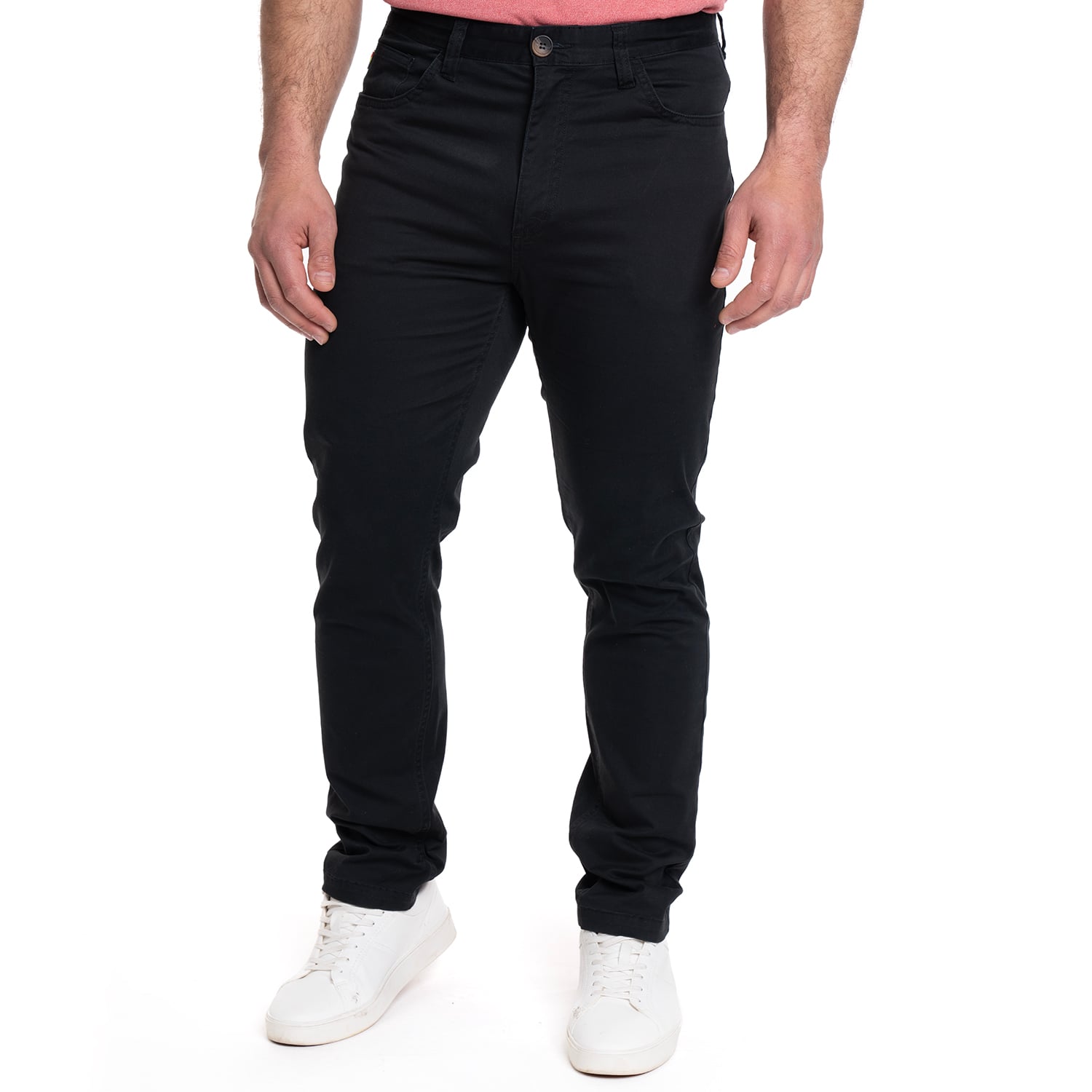 PANTALON HOMBRE 5 BOLSILLOS SPANDEX | NEGRO - 1