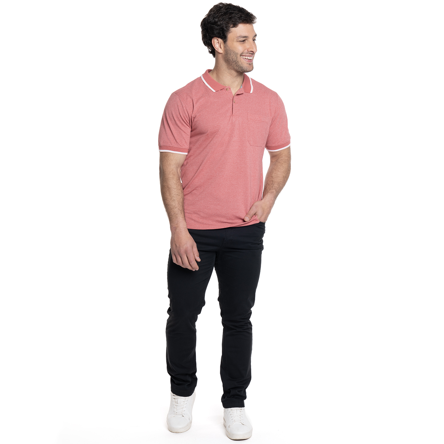 PANTALON HOMBRE 5 BOLSILLOS SPANDEX | NEGRO - 4