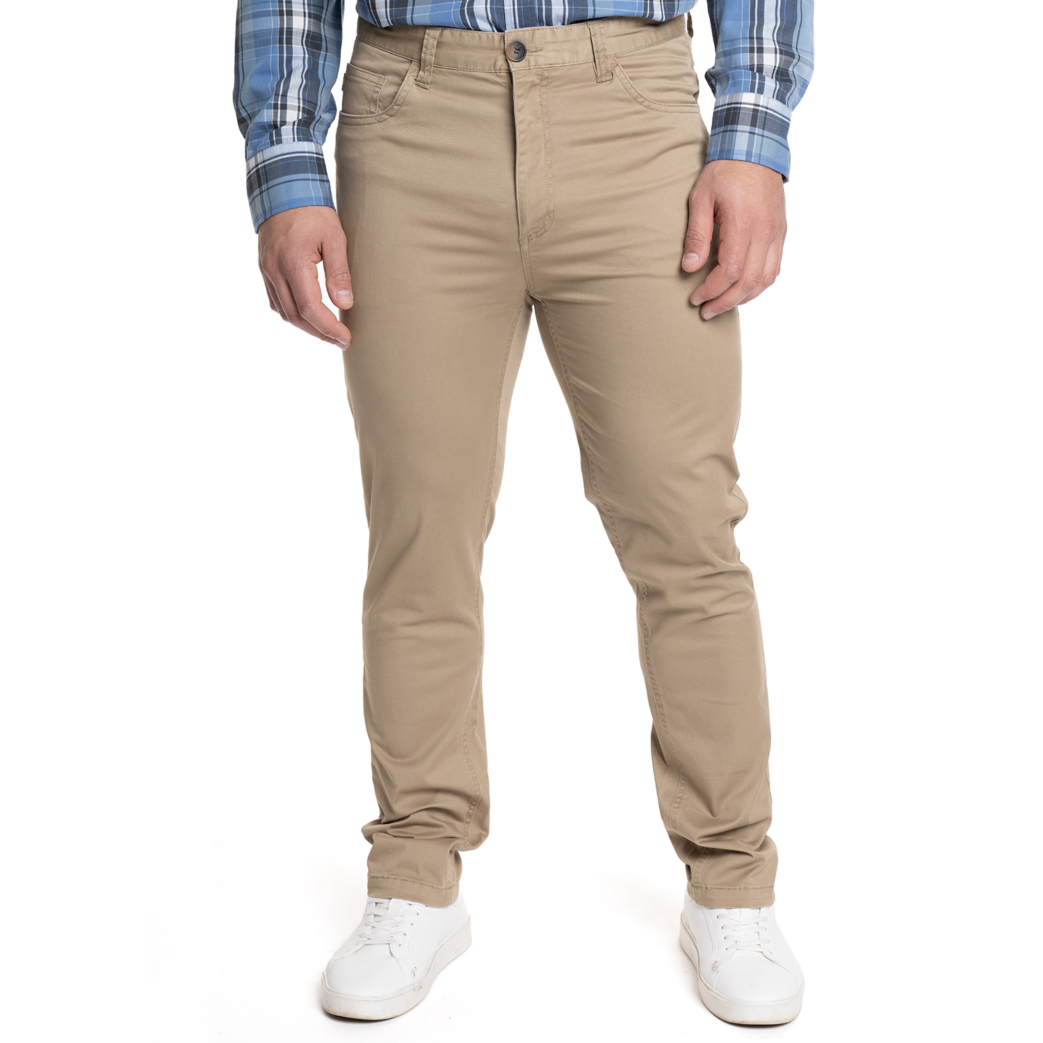 PANTALON HOMBRE 5 BOLSILLOS SPANDEX | KHAKI - 1