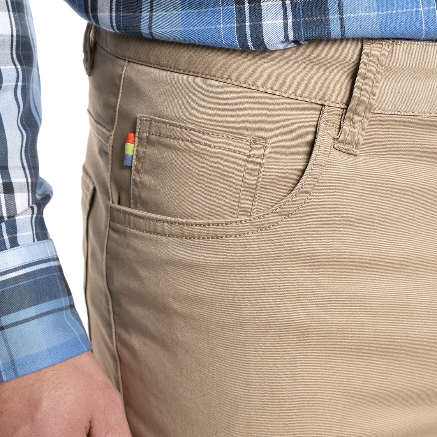 PANTALON HOMBRE 5 BOLSILLOS SPANDEX | KHAKI - 3