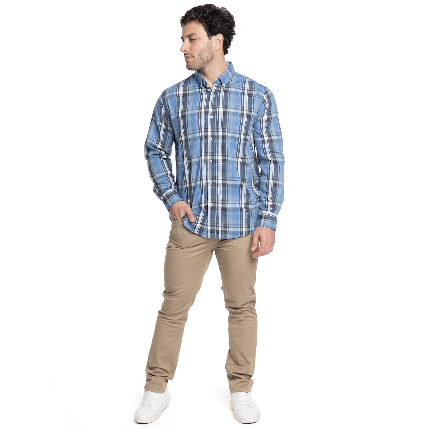 PANTALON HOMBRE 5 BOLSILLOS SPANDEX | KHAKI - 4