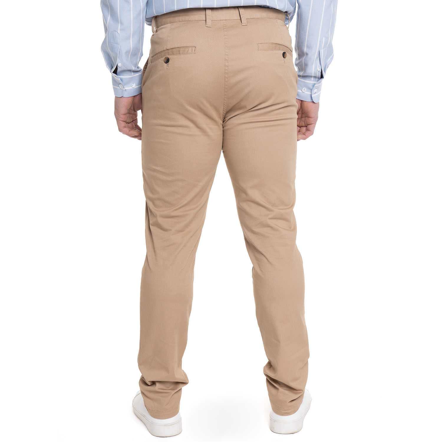 PANTALON HOMBRE FRENTE PLANO SPANDEX | CAFE - 2