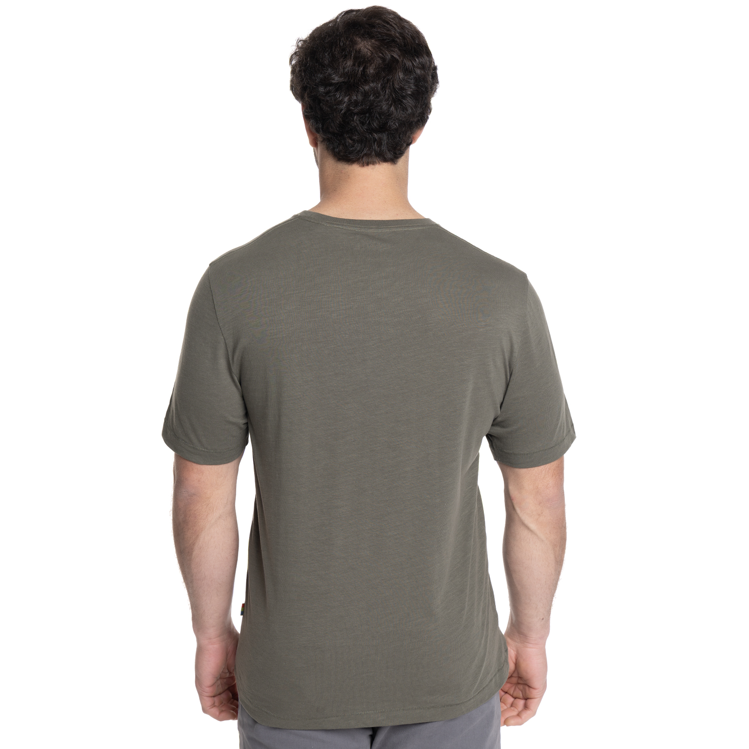 POLERA HOMBRE CUELLO REDONDO ESTAMPADO FRONTAL | VERDE OSCURO - 2