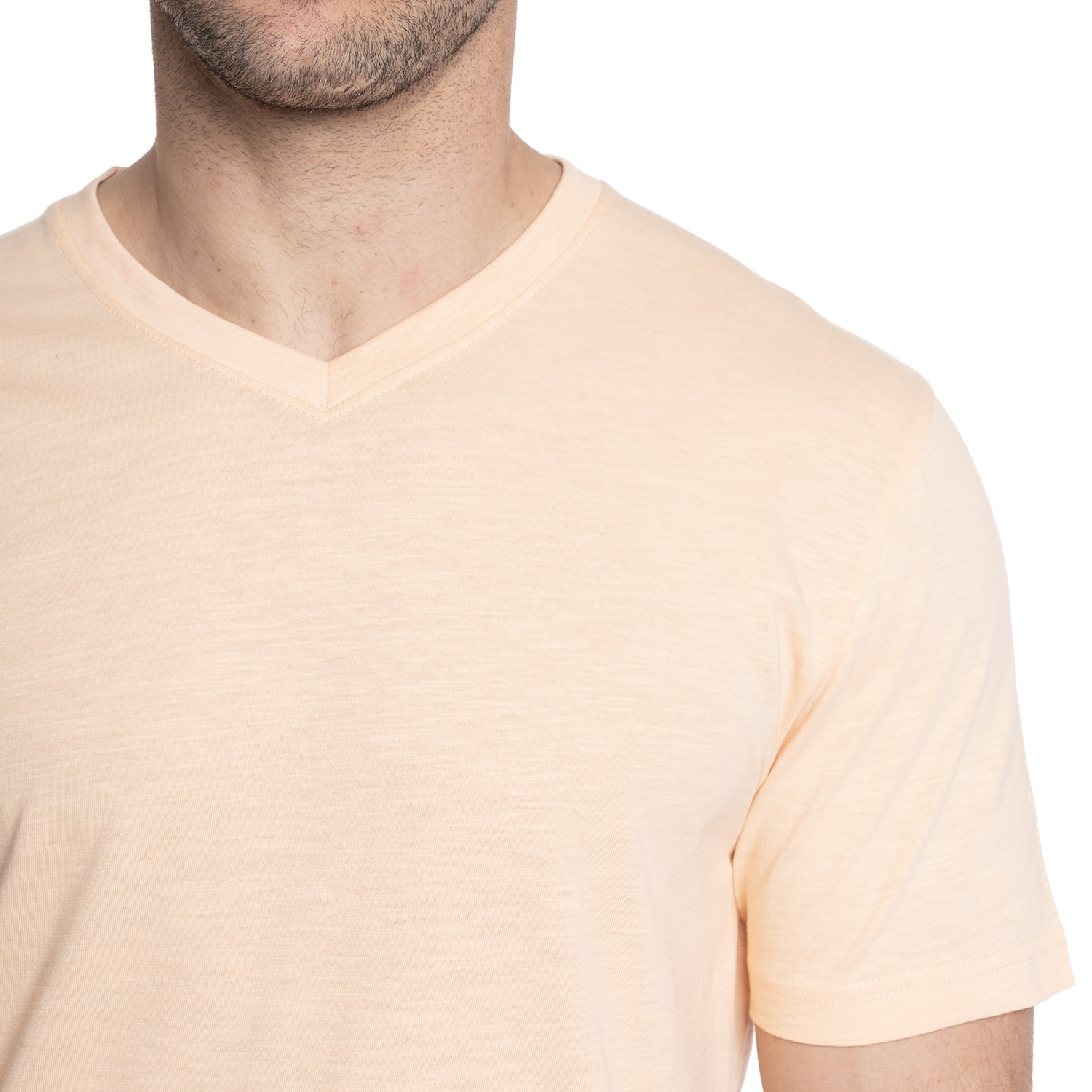 POLERA HOMBRE CUELLO V | CORAL - 3