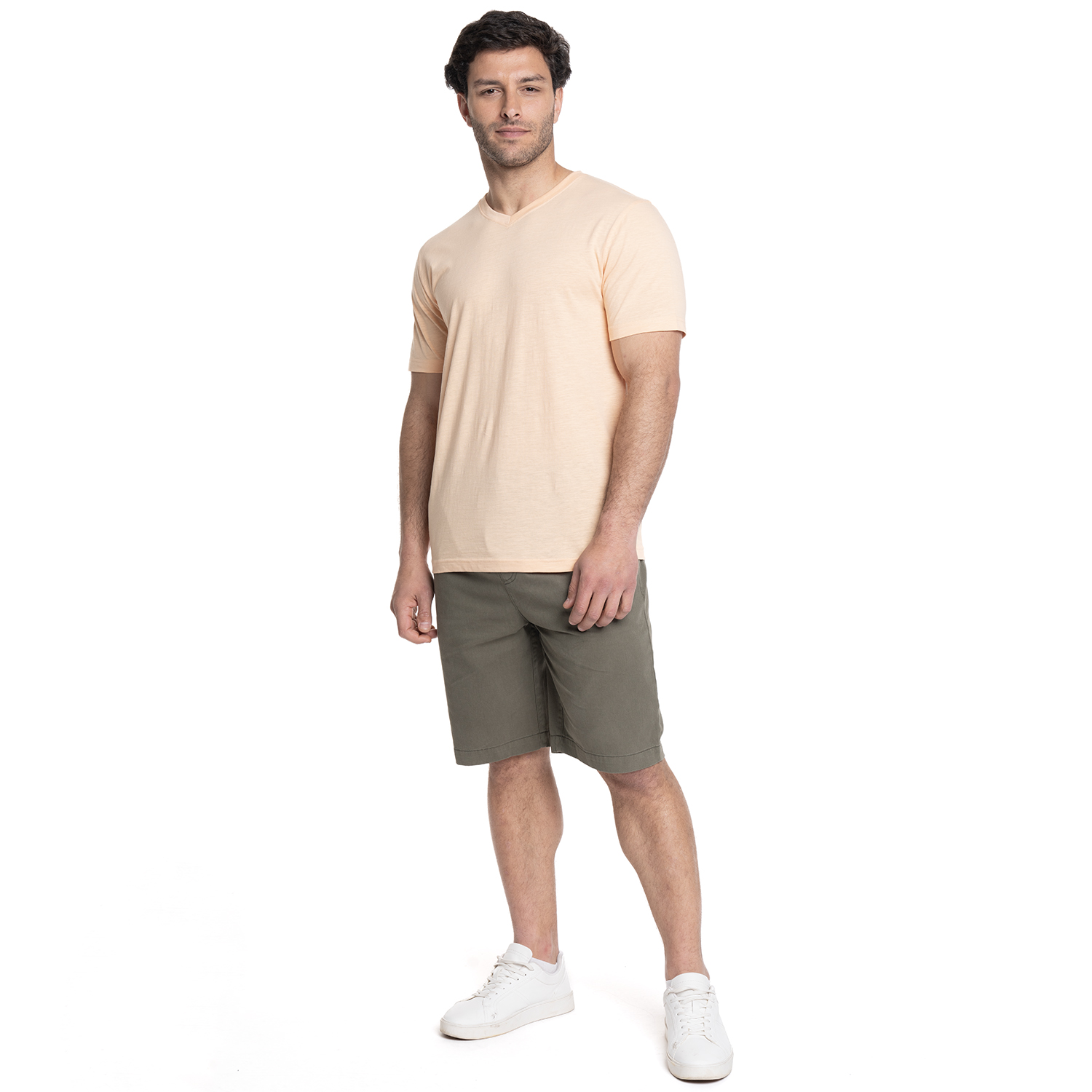 POLERA HOMBRE CUELLO V | CORAL - 4