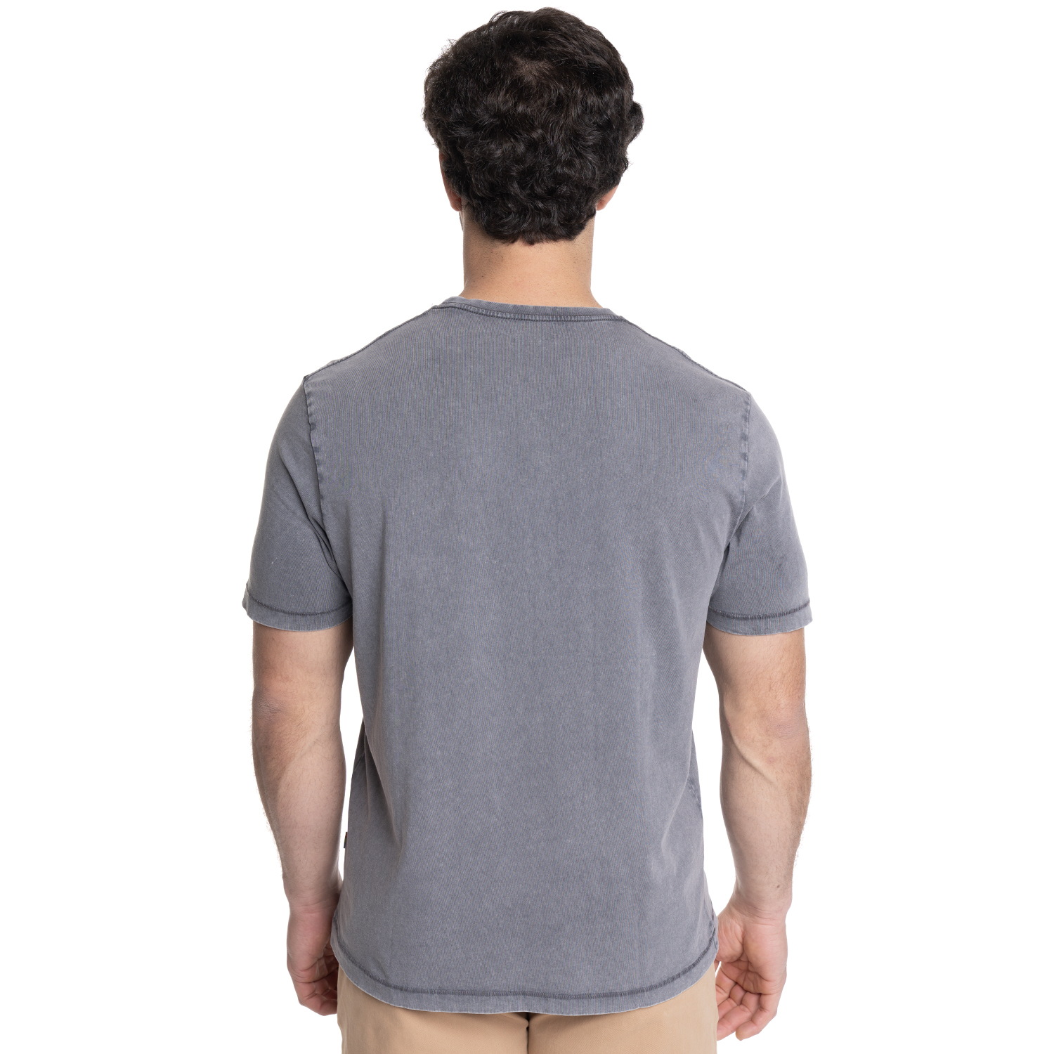 POLERA HOMBRE LOGO MODA CUELLO REDONDO | GRIS OSCURO - 2