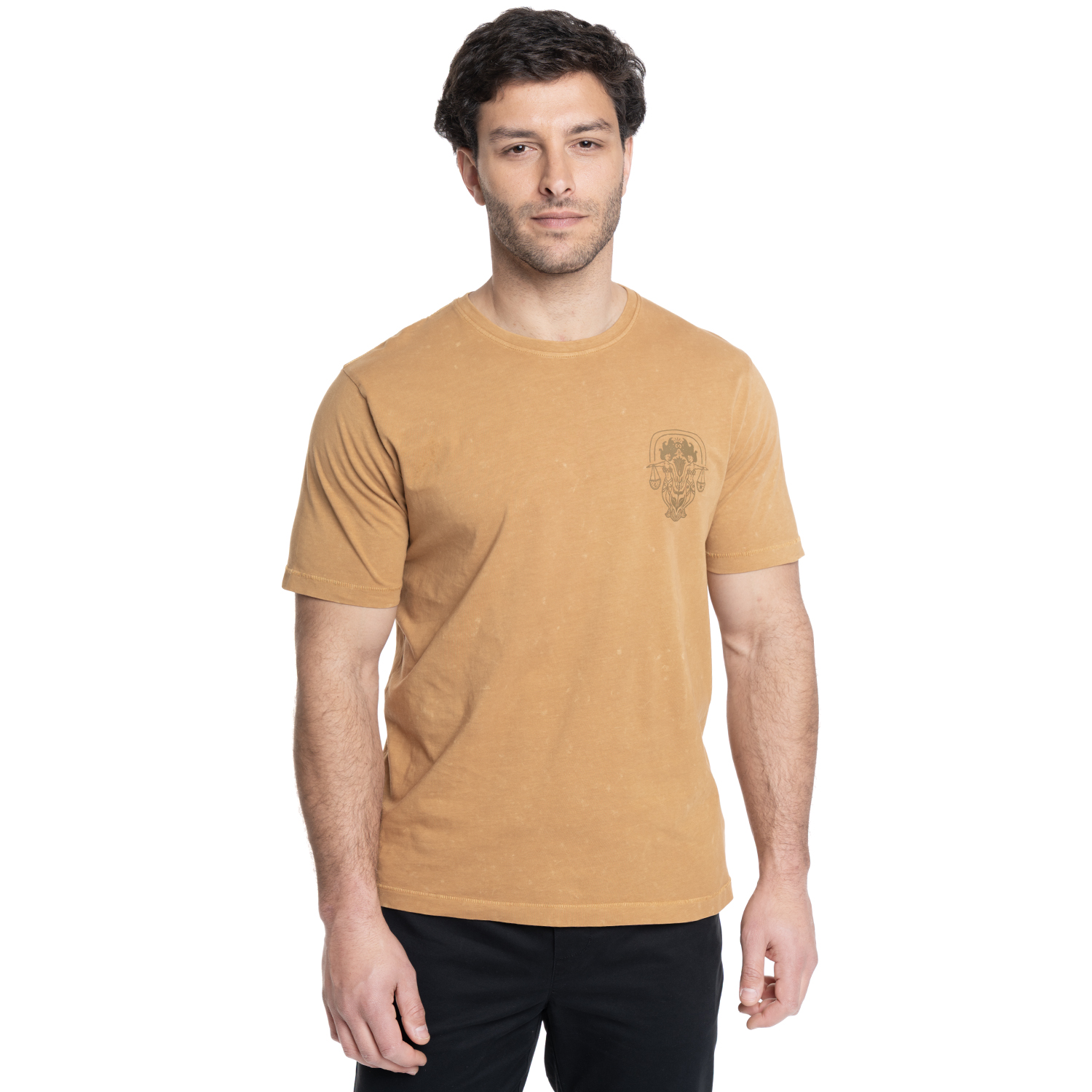 POLERA HOMBRE LOGO MODA CUELLO REDONDO | GRIS OSCURO - 4