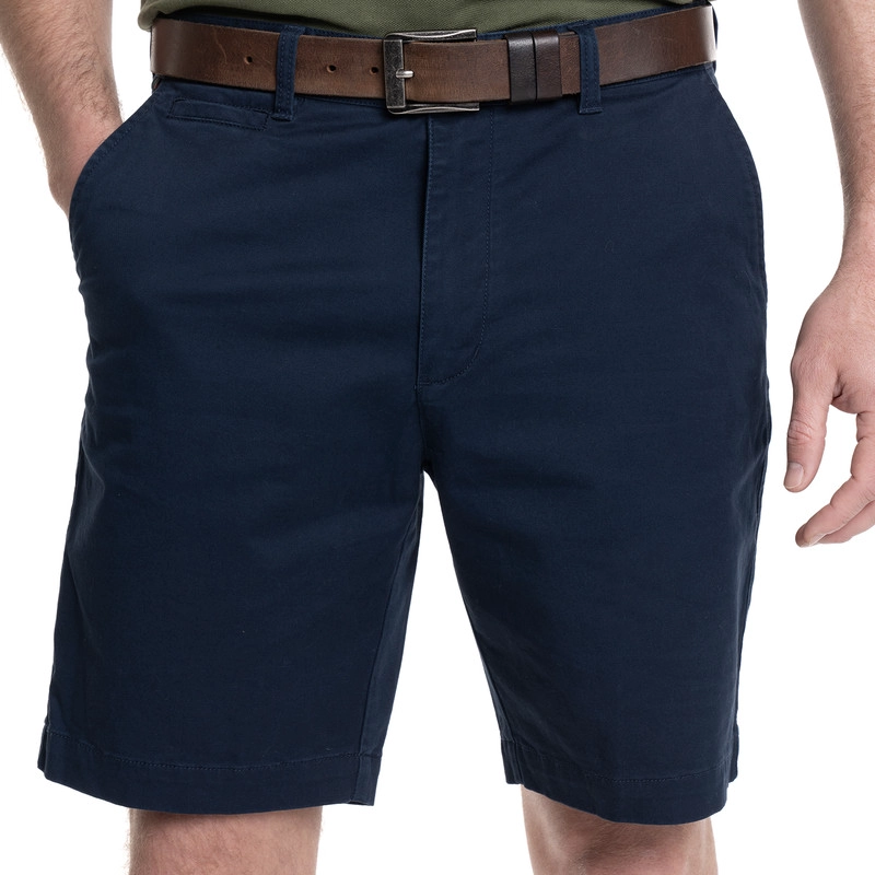 BERMUDA HOMBRE CASUAL FRENTE PLANO NEWBURGH. | AZUL MARINO - 1