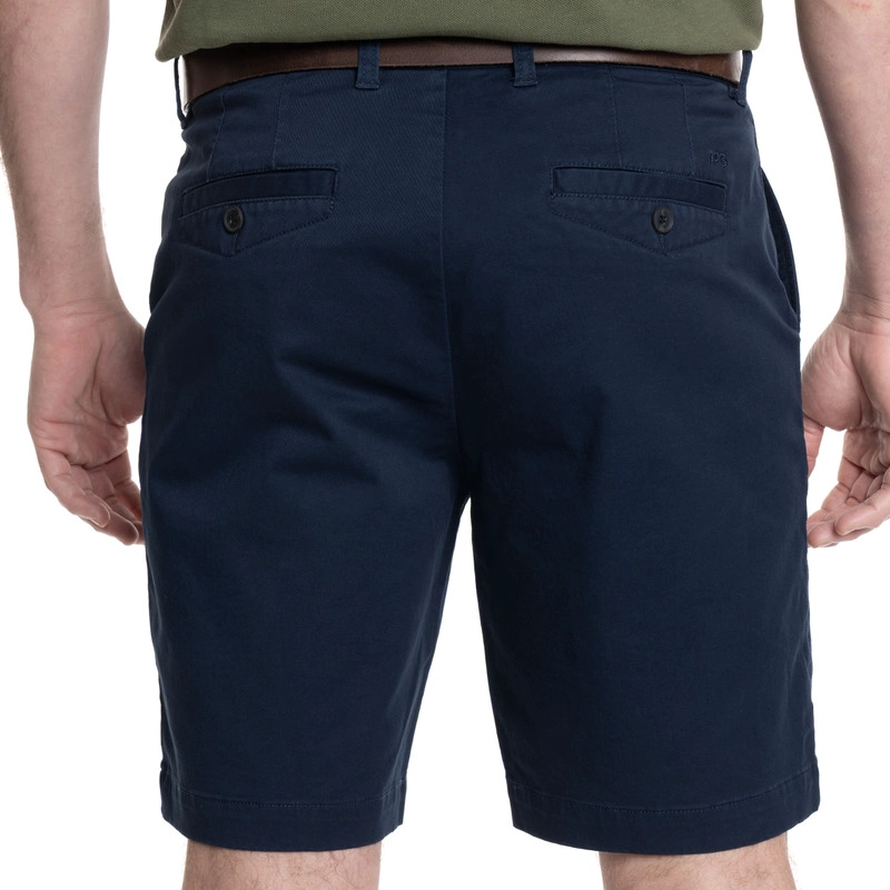 BERMUDA HOMBRE CASUAL FRENTE PLANO NEWBURGH. | AZUL MARINO - 2