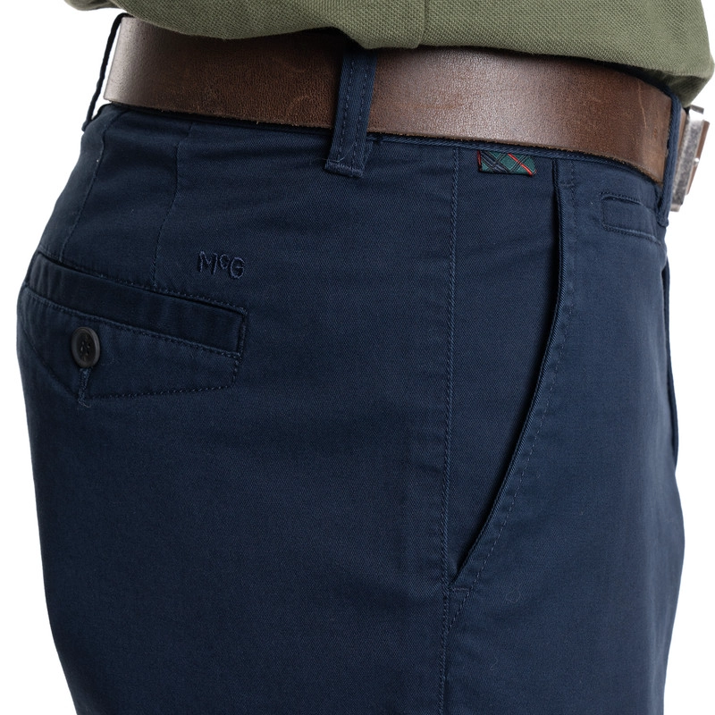 BERMUDA HOMBRE CASUAL FRENTE PLANO NEWBURGH. | AZUL MARINO - 3