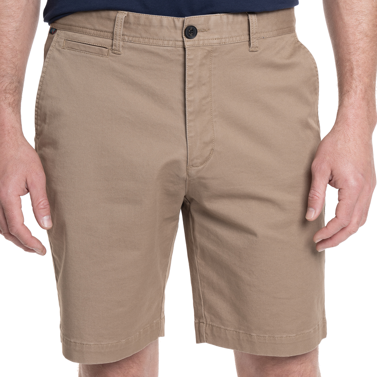 BERMUDA HOMBRE CASUAL FRENTE PLANO NEWBURGH. | BEIGE - 1