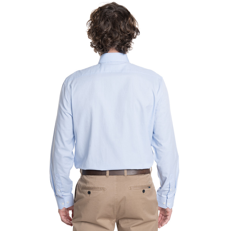 CAMISA HOMBRE MANGA LARGA JACQUARD HARLEM. | CELESTE - 2
