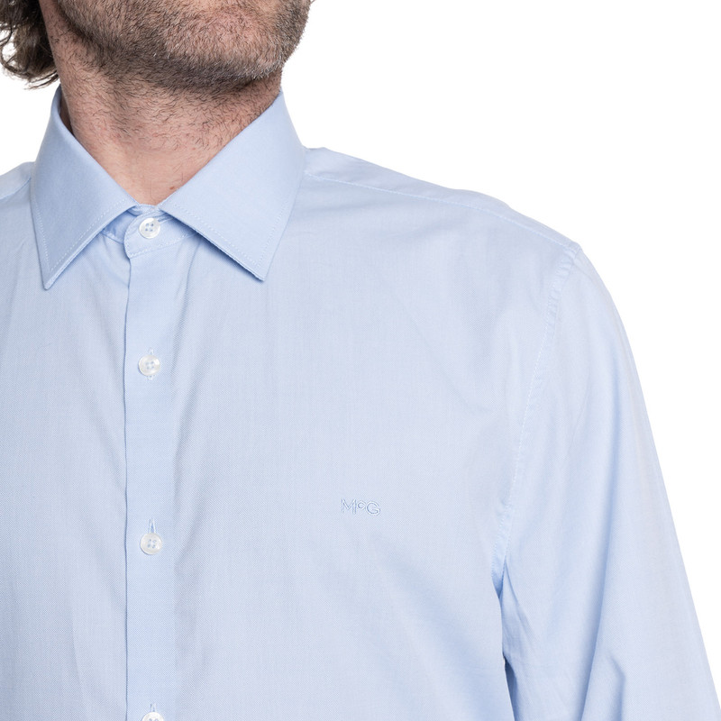CAMISA HOMBRE MANGA LARGA JACQUARD HARLEM. | CELESTE - 3