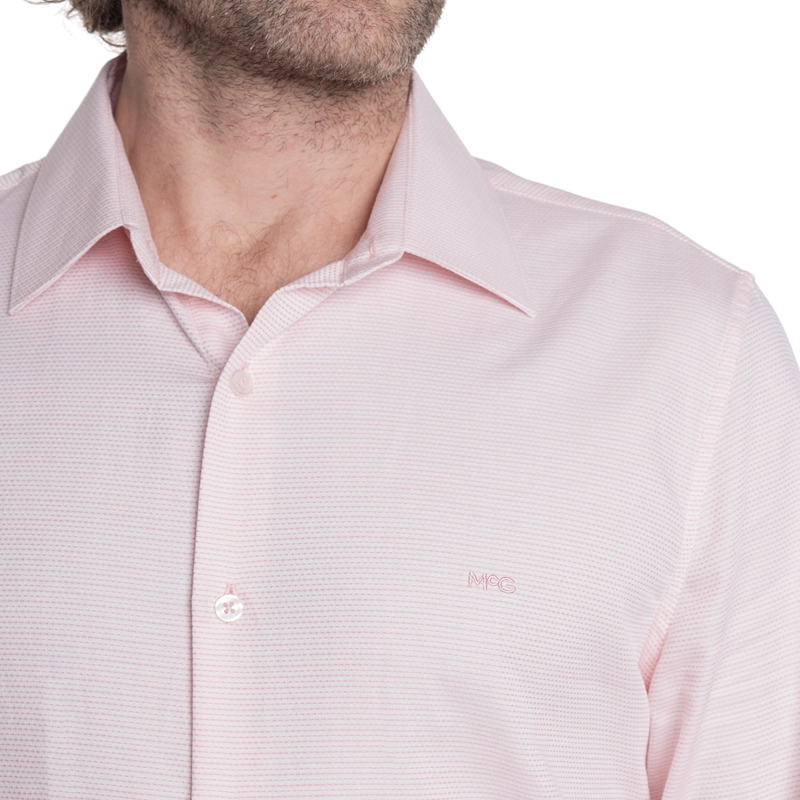 CAMISA HOMBRE MANGA LARGA JACQUARD WILLIAMSBURG. | ROSADO - 3