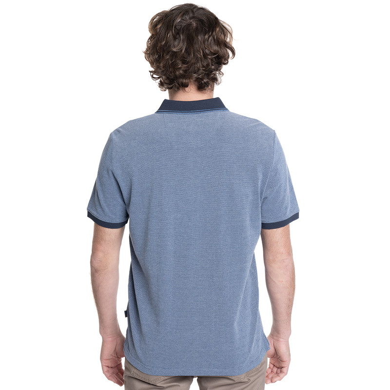 POLERA HOMBRE MANGA CORTA JACQUARD CHELSEA. | CELESTE - 2