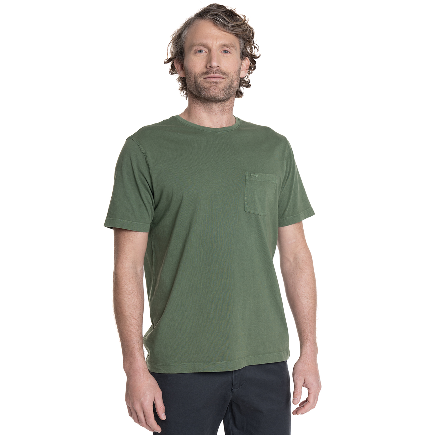 POLERA HOMBRE CUELLO REDONDO GREENPOINT. | VERDE MUSGO - 1