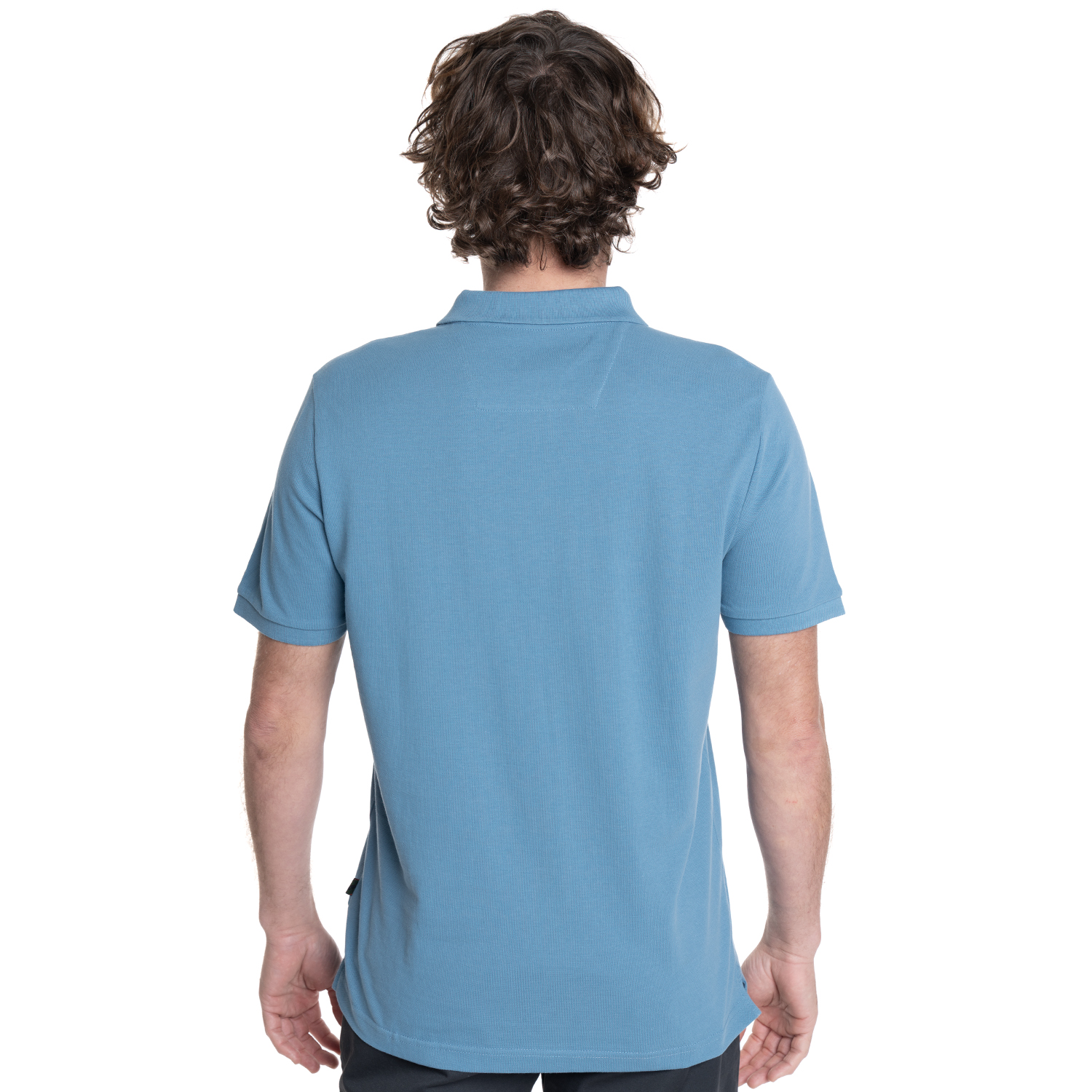 POLERA HOMBRE PIQUE MANGA CORTA LISA HUMPTONS. | AZUL - 2