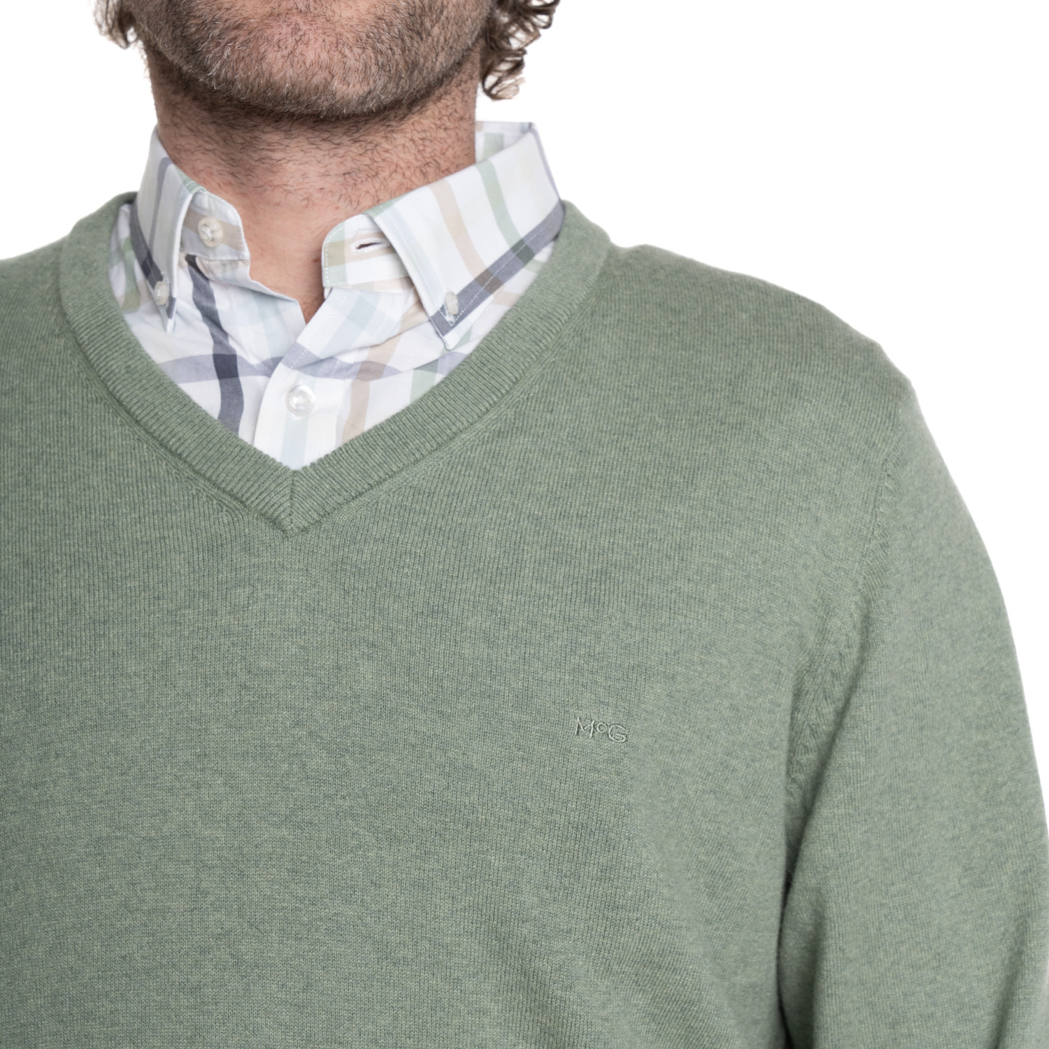 SWEATERS HOMBRE CUELLO V MIDTOWN | VERDE MUSGO - 3