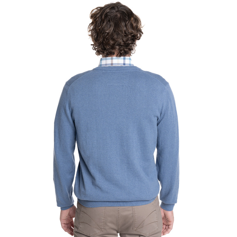 SWEATERS HOMBRE CUELLO V MIDTOWN | CELESTE - 2